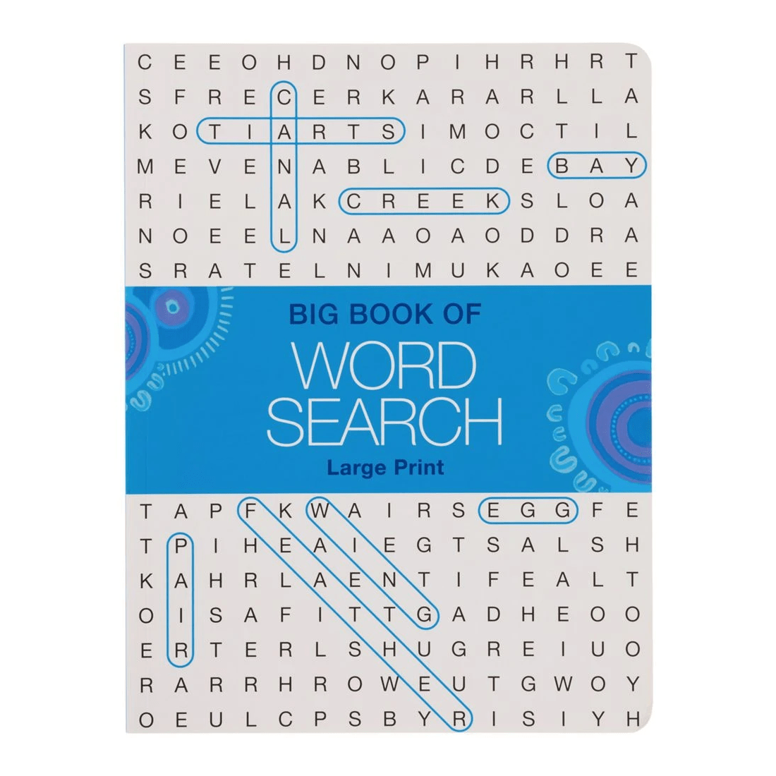 1 Large Print Word Search Puzzle Book Blue, 1 of 2