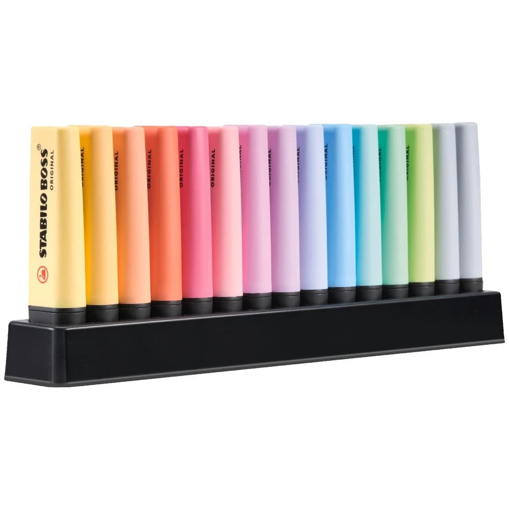 2 Stabilo Boss Highlighters Desk Set Pastel 15 Pack, 2 of 3