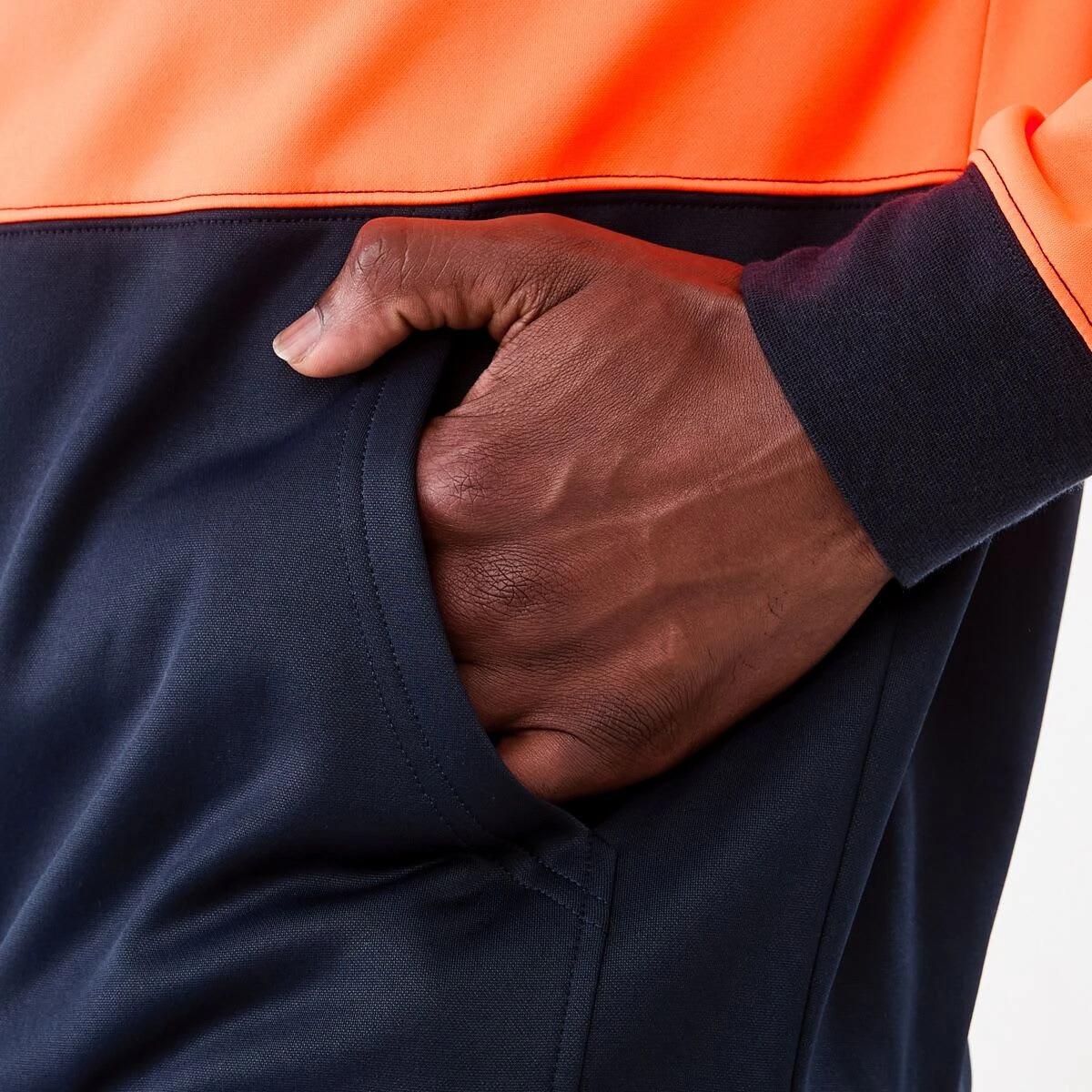 6 Hi-Visibility Pullover Hoodie Orange, 6 of 6