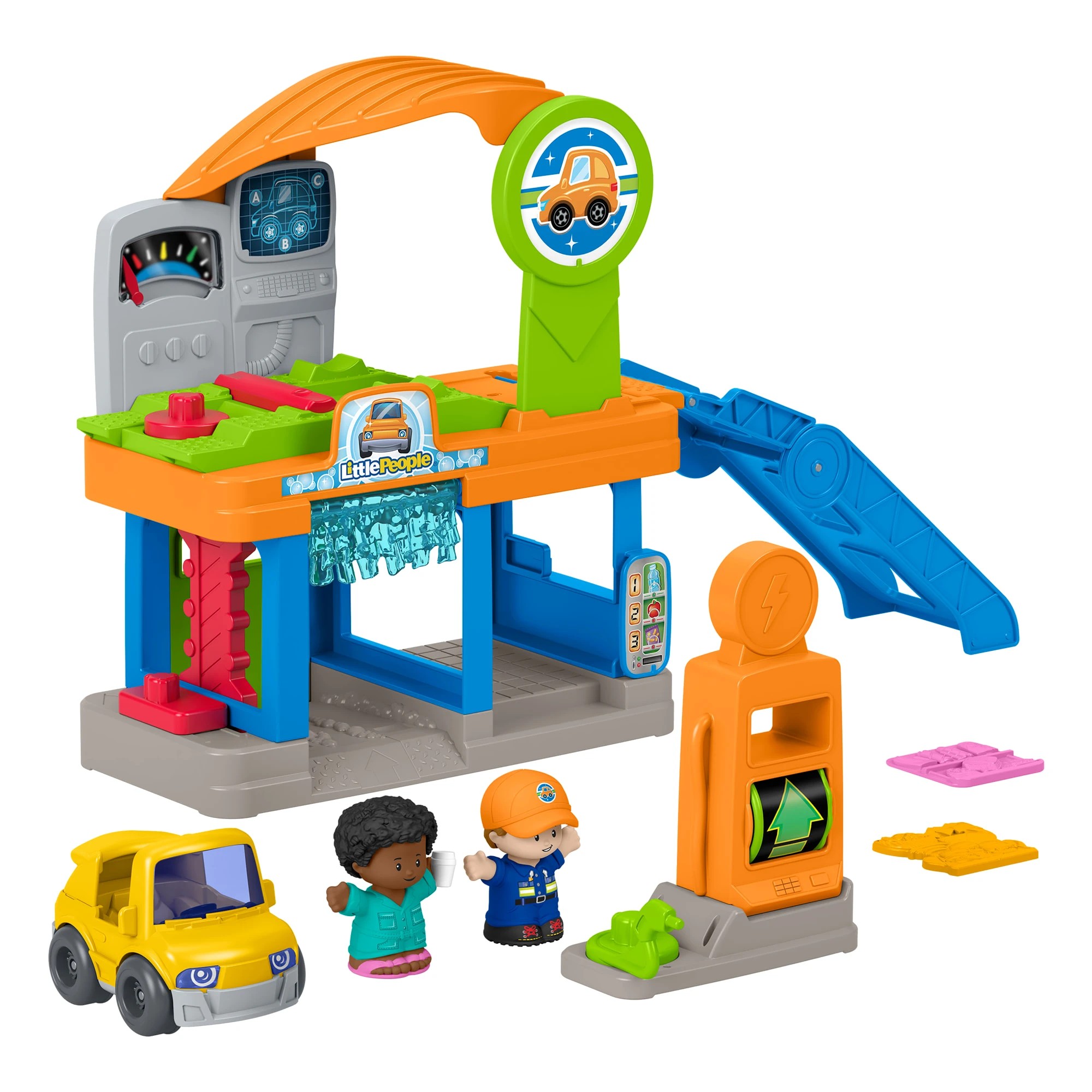 2 Fisher-Price Little People Fillin’ Fun Service Station Toddler Playset, 2 of 5