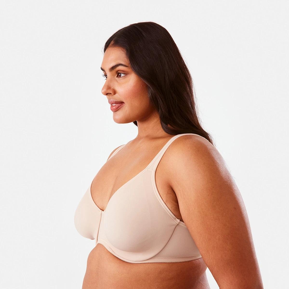 5 2 Pack Full Figure Soft Cup Bra BLACK, LIGHT FAWN, 5 of 9