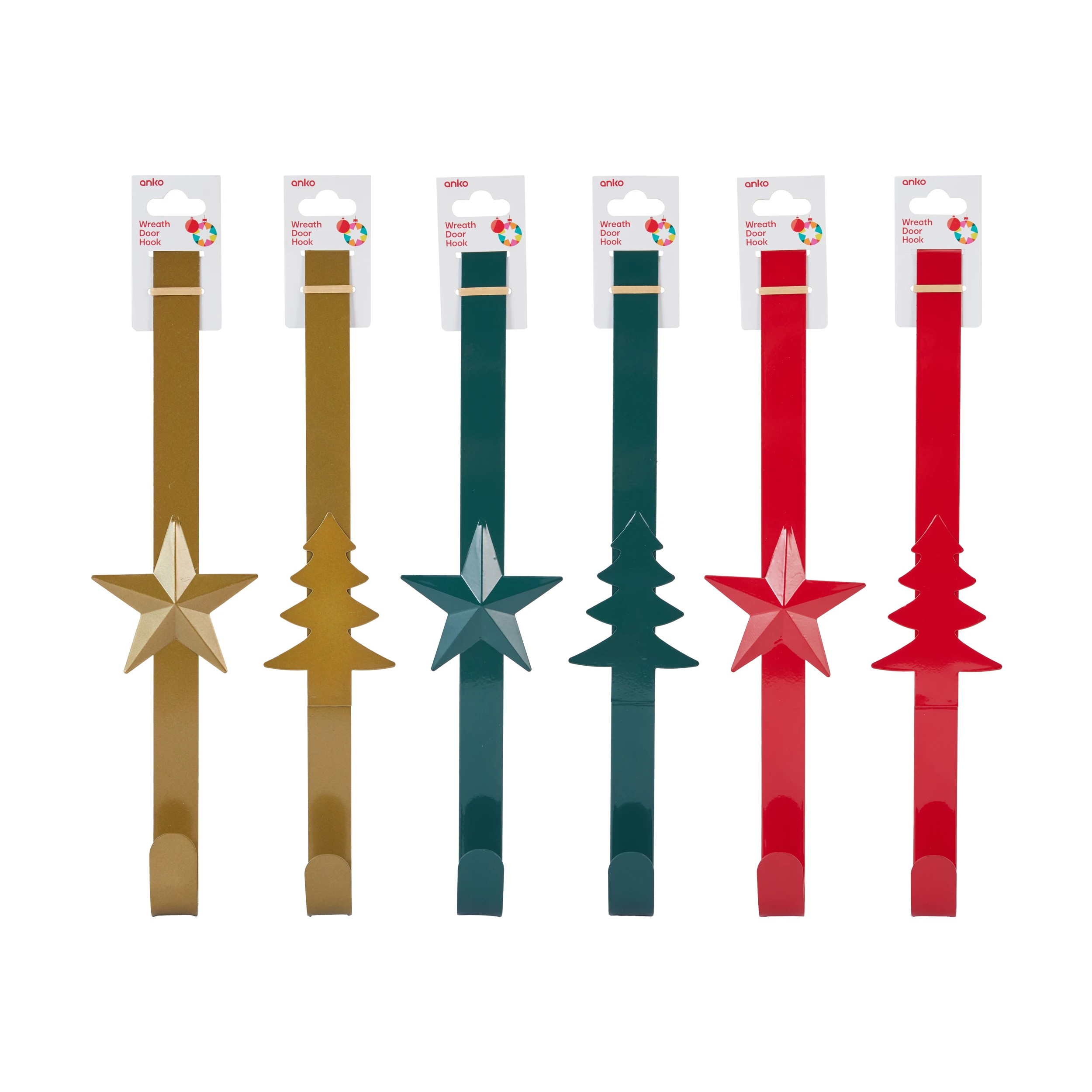 6 Wreath Door Hook - Assorted, 6 of 6