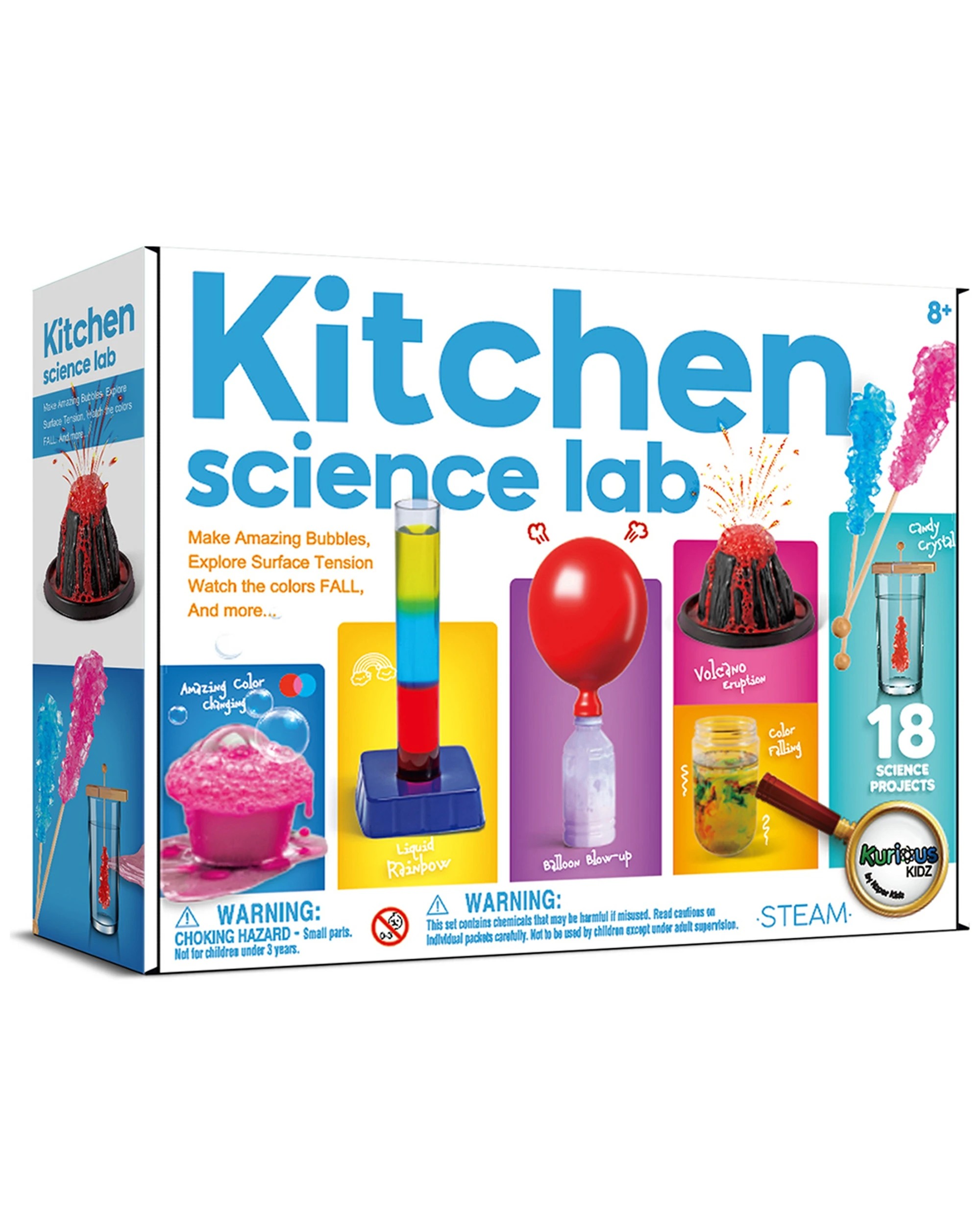 2 Kaper Kidz Kitchen Science Lab Kids Science Kit 8 Years Plus Educational Toy - Multi, 2 of 9
