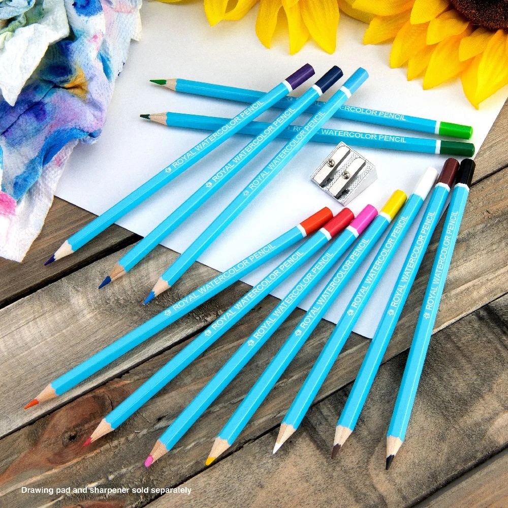 4 Royal & Langnickel Watercolour Pencil Set 12 Pack, 4 of 4