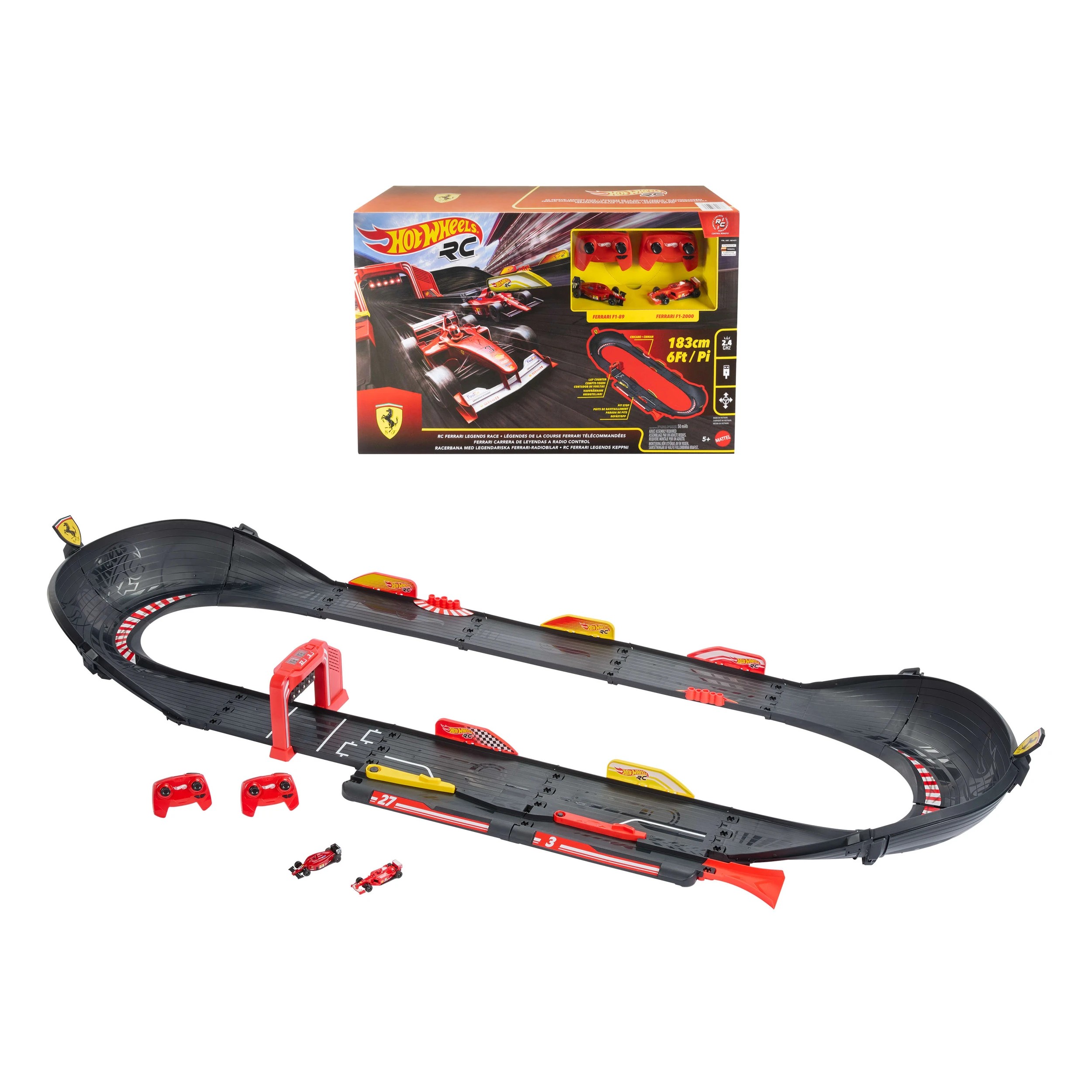 4 Hot Wheels RC Ferrari Legends Race Track Set, 4 of 4