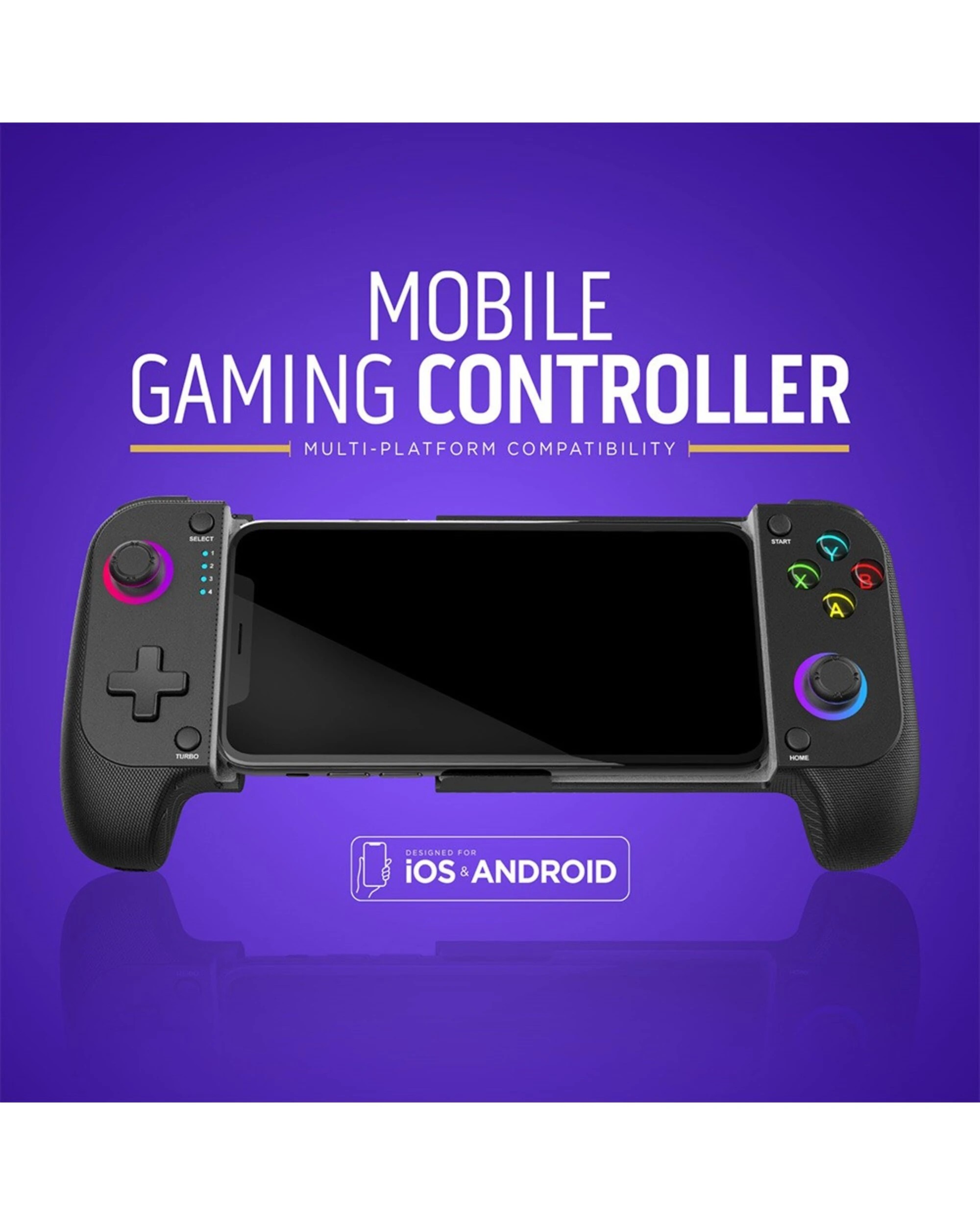 5 Powerwave Mobile Gaming Controller - Black, 5 of 5