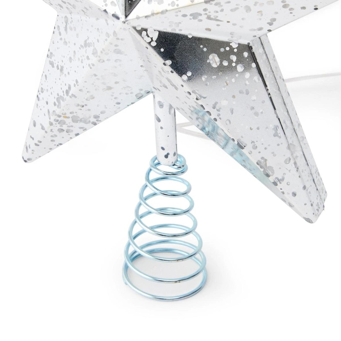 7 LED Light Up Faux Mercury Star Tree Topper - Assorted, 7 of 10