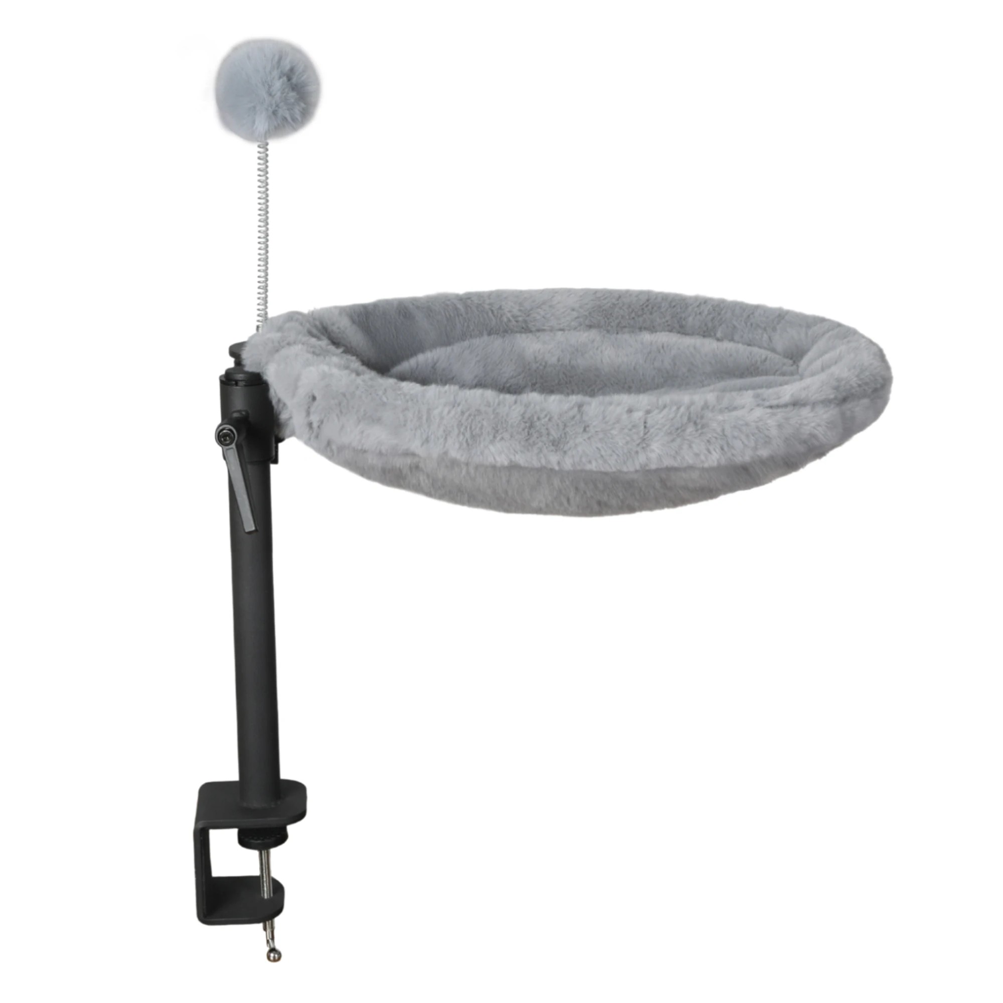 2 Pawz Pet Bed For Desk,Rabbit Velvet Cloth, 360° Rotatable Adjustable Pet Hammock Bed, 2 of 9