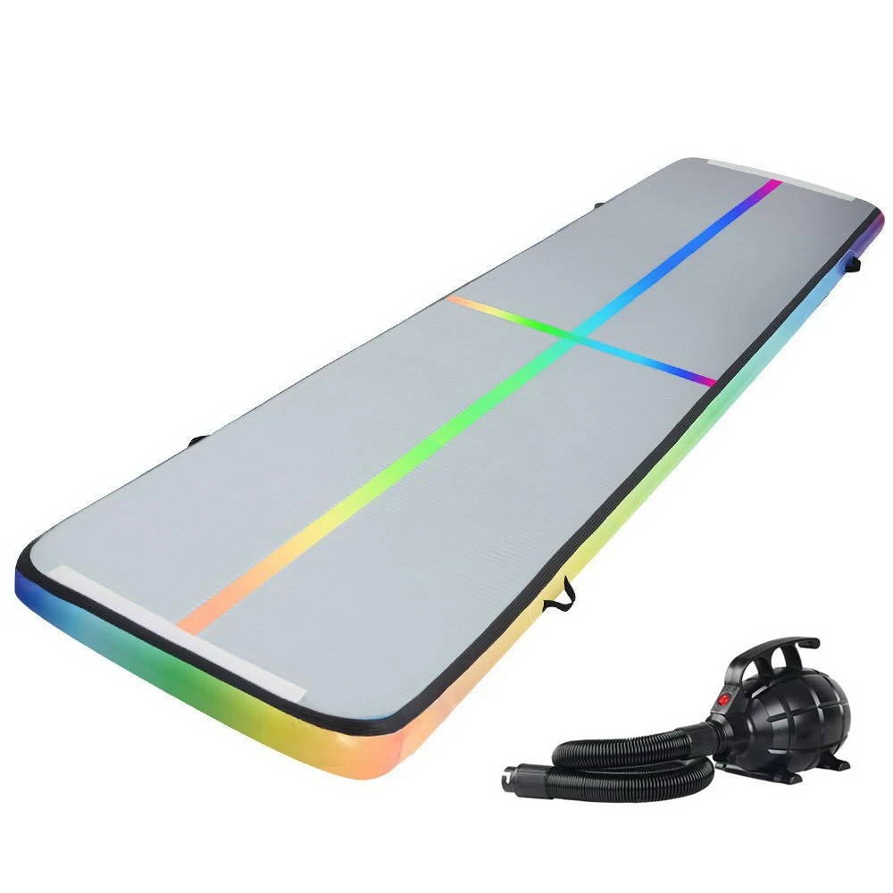 1 Everfit 5M Air Track Gymnastics Tumbling Exercise Mat W/ Pump Inflatable - Multi, 1 of 6