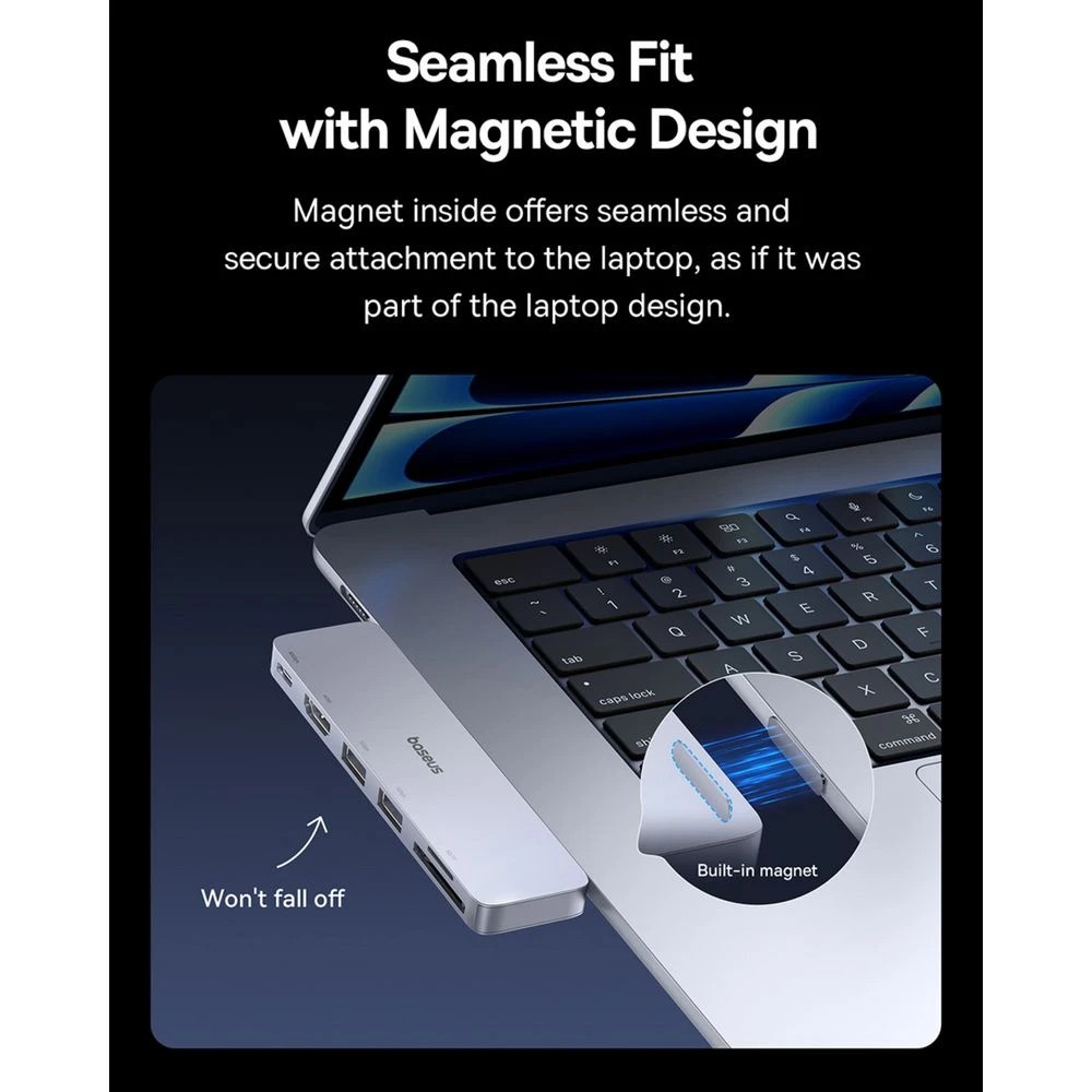 4 Baseus UltraJoy 6 Port USB-C Hub, 4 of 9