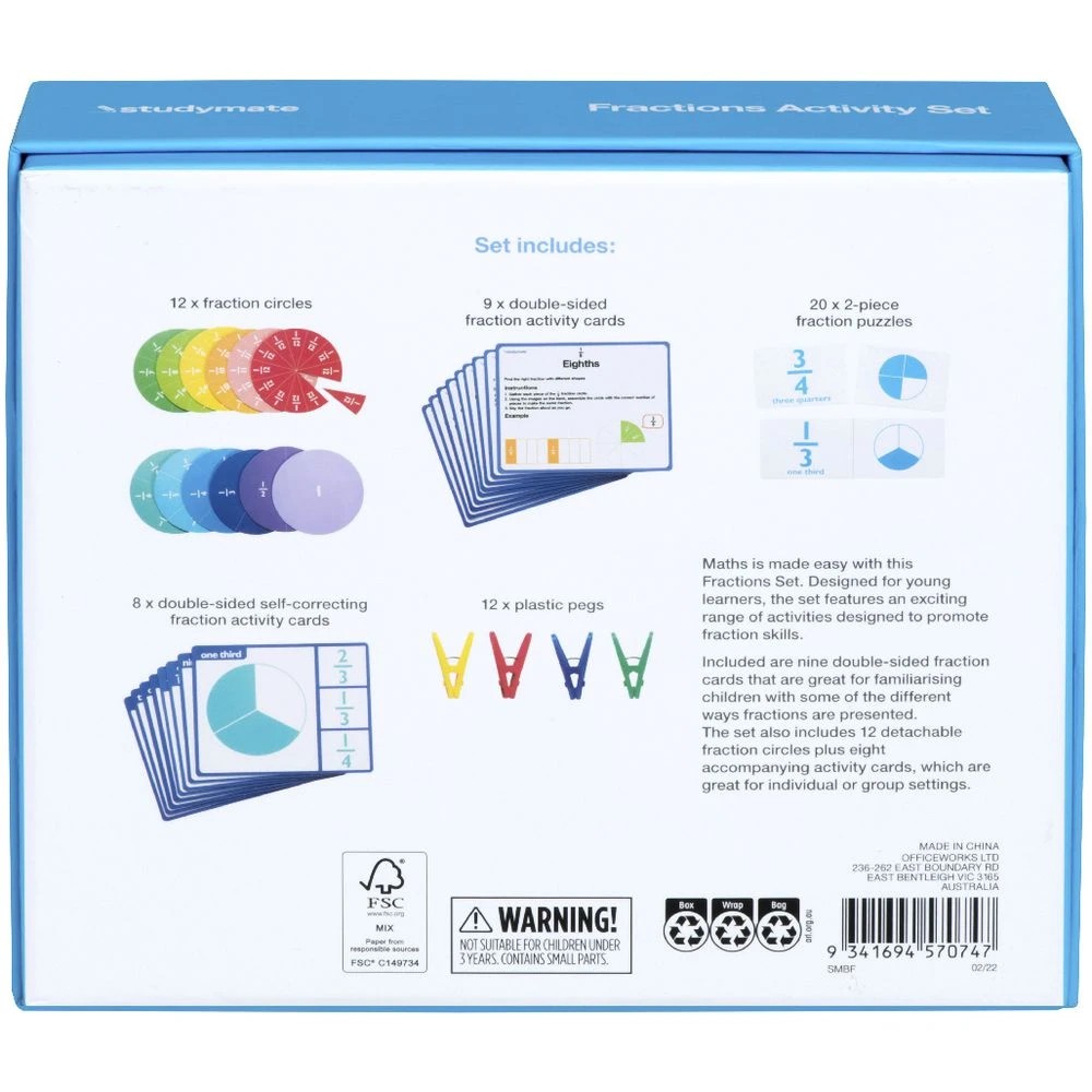 3 Studymate Fractions Set, 3 of 4