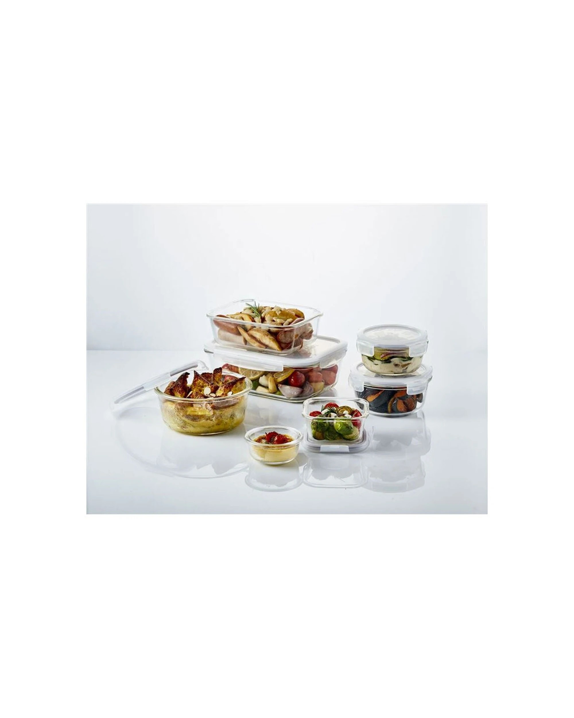 4 10pc Locknlock Oven Glass Gift Set Boroseal Heat Resistant Storage Containers - Clear, 4 of 7