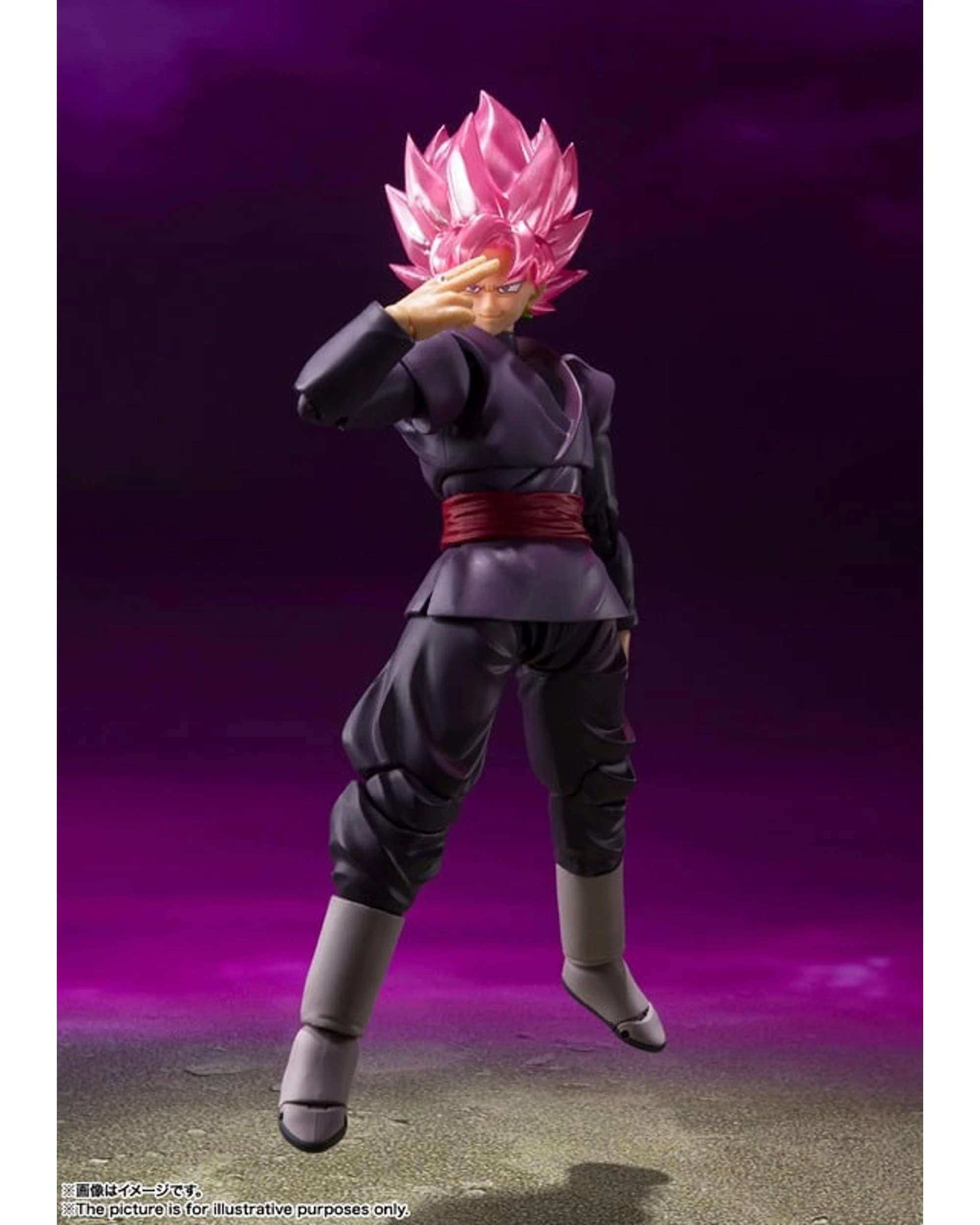 3 Tamashii Nations S.H.Figuarts Dragon Ball Goku Black Super Saiyan Rose Figure, 3 of 7