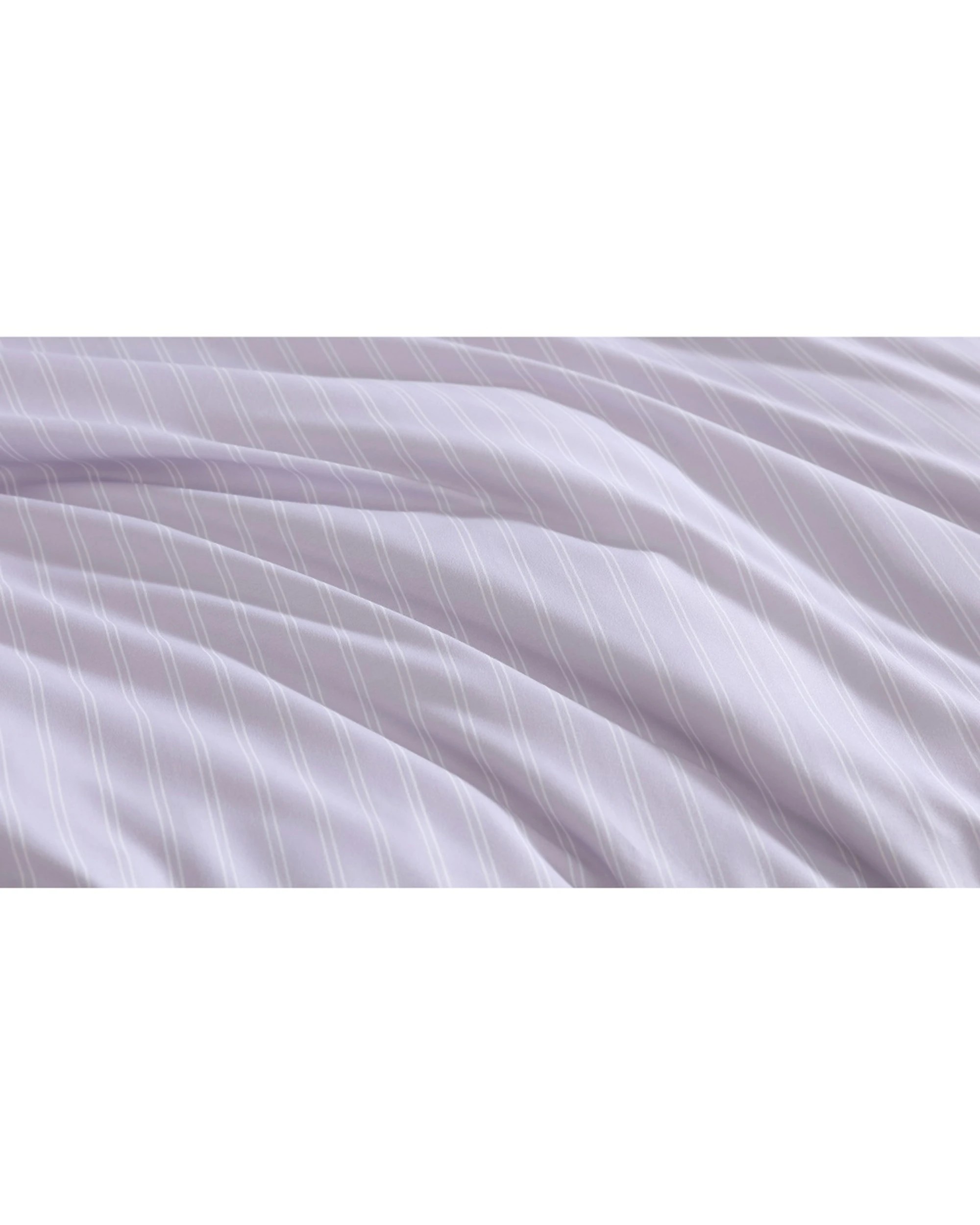 2 Ardor Finley Stripe Quilt Cover Set Home Bedding Periwinkle - Queen Bed - Purple, 2 of 2