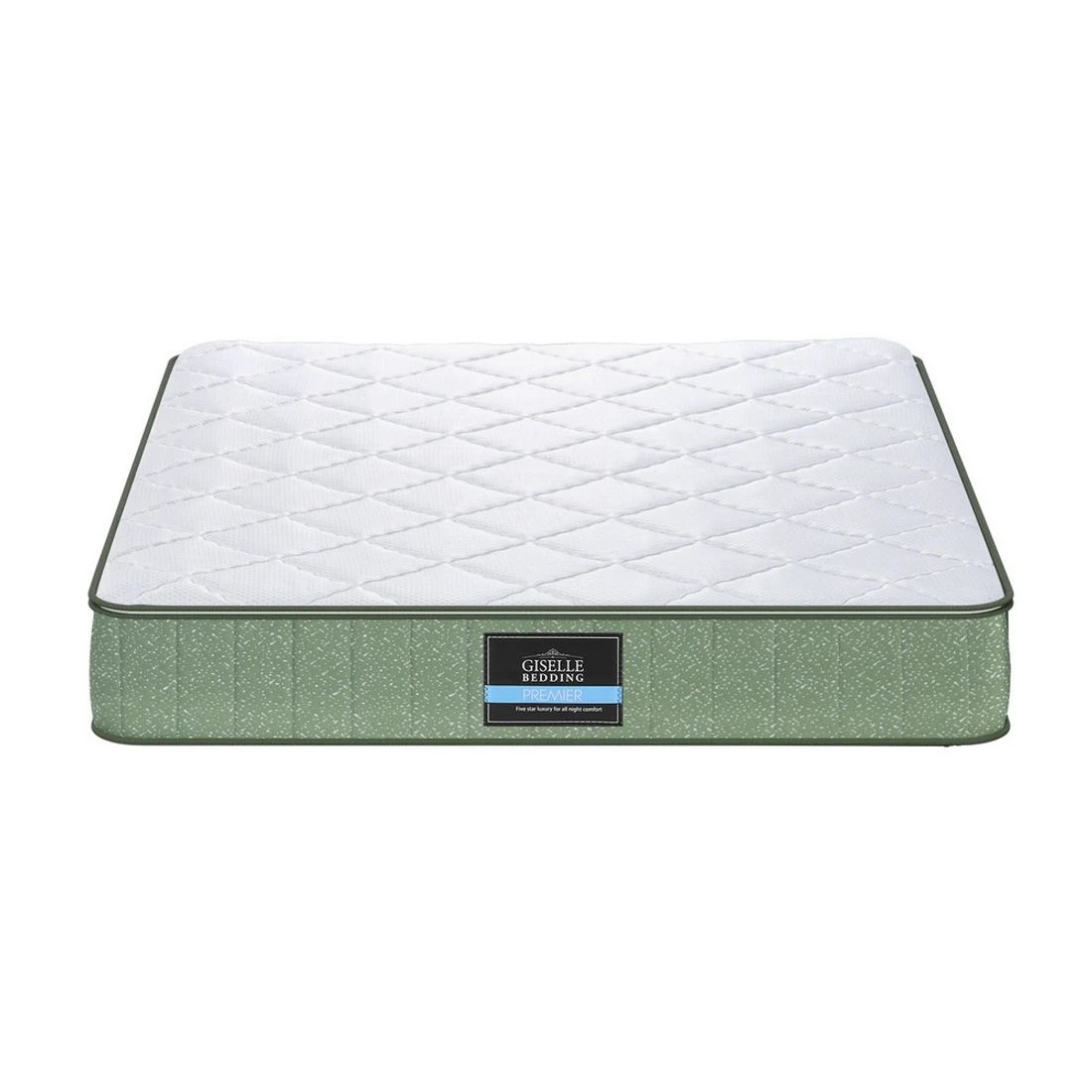 3 Giselle 25cm Memory Foam Mattress Dual Layer Zipper Cover Cool Charcoal Foam - Queen Bed - Green, 3 of 10