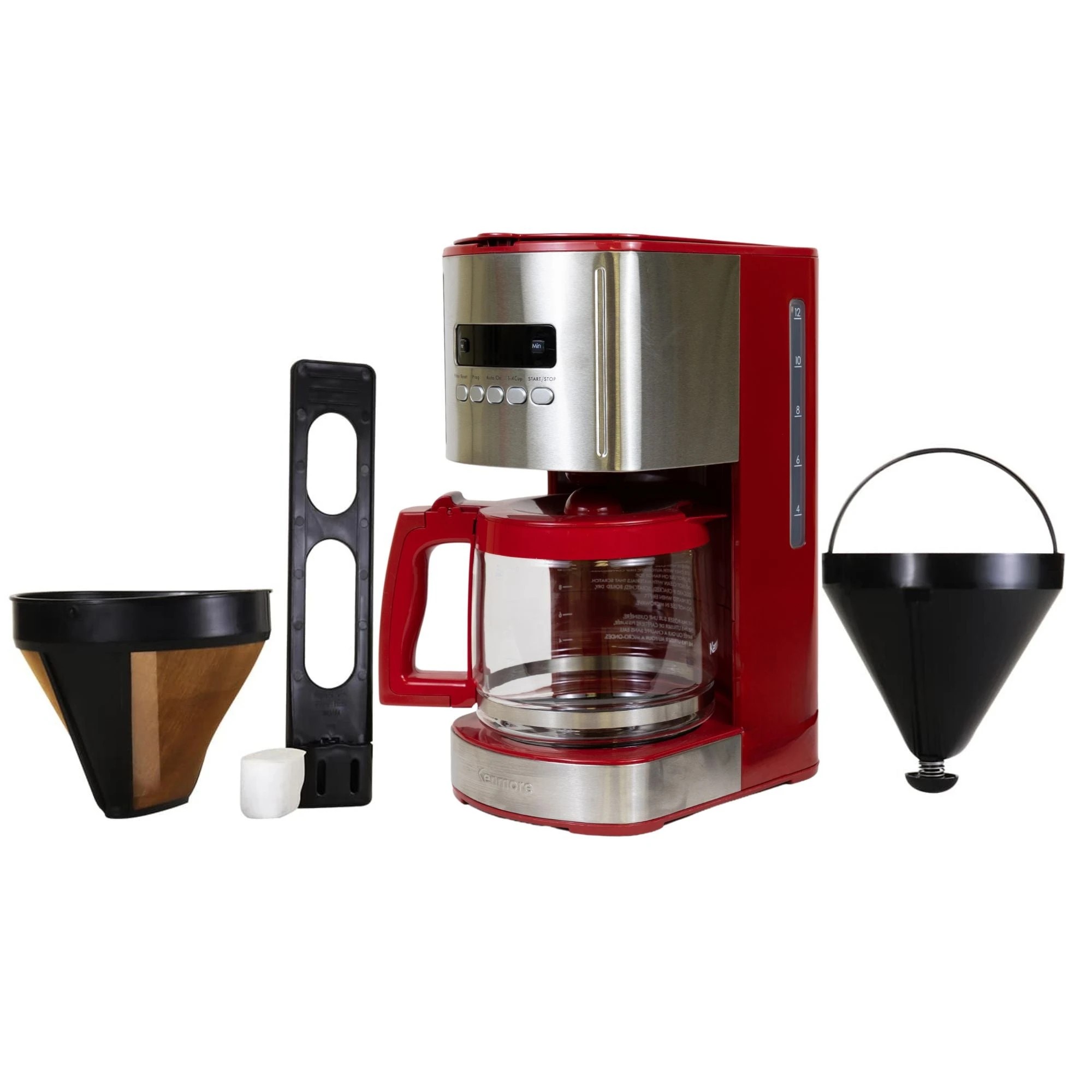 6 Kenmore 12-Cup Drip Coffee Maker - Red, 6 of 6