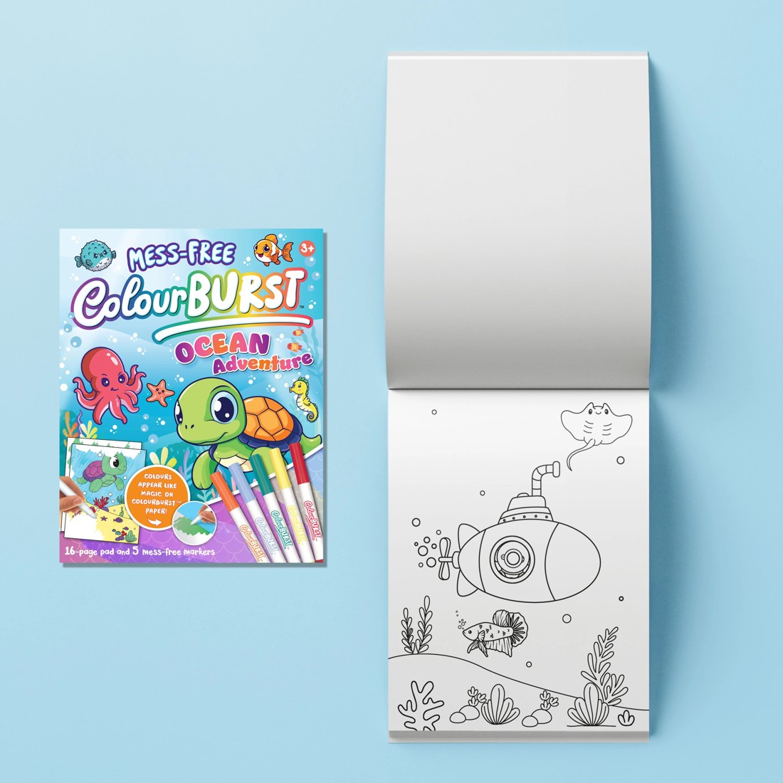 4 INKredibles Mess-Free ColourBurst Ocean Adventures Activity Kit - Book, 4 of 6