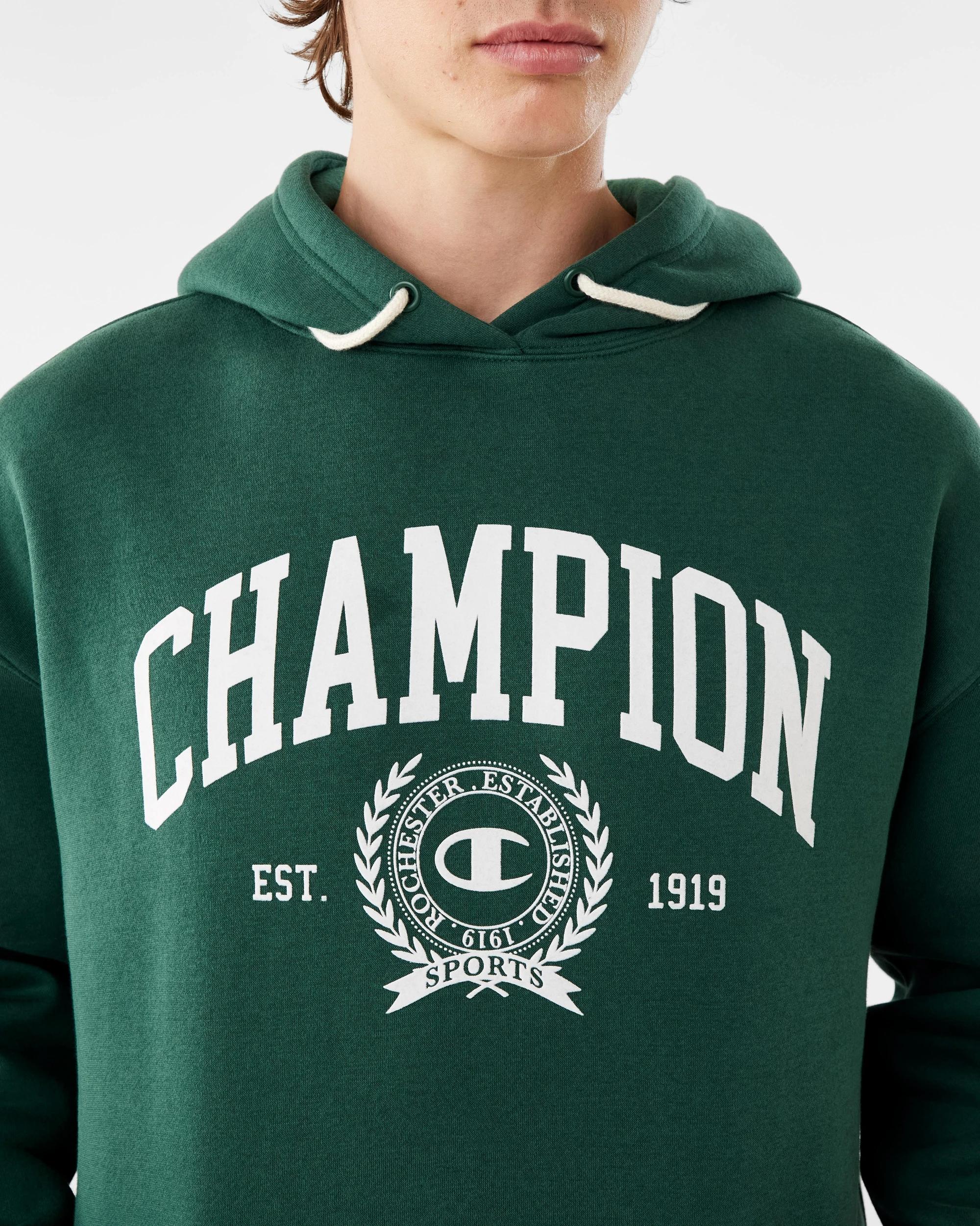 7 Champion Varsity Mens Hoodie Hunt Green, 7 of 8