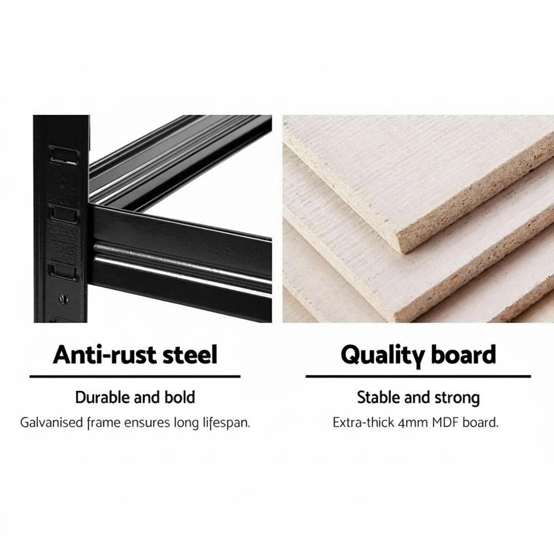 2 Giantz 2x1.8M Garage Shelving Warehouse Rack Pallet Racking Storage Shelf - Multi, 2 of 4