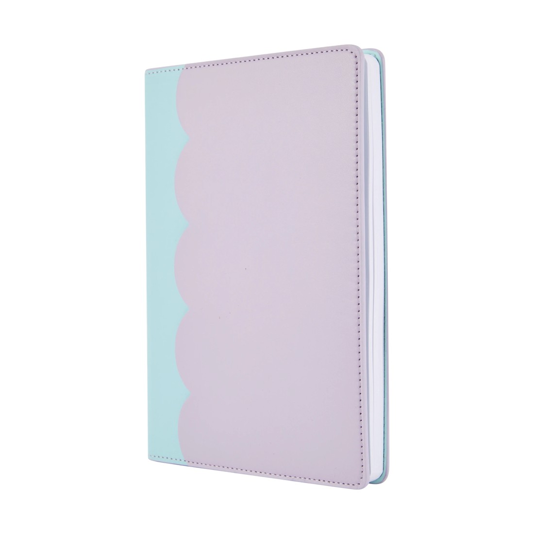 3 A5 Scallop Journal - Mint and Lavender, 3 of 4