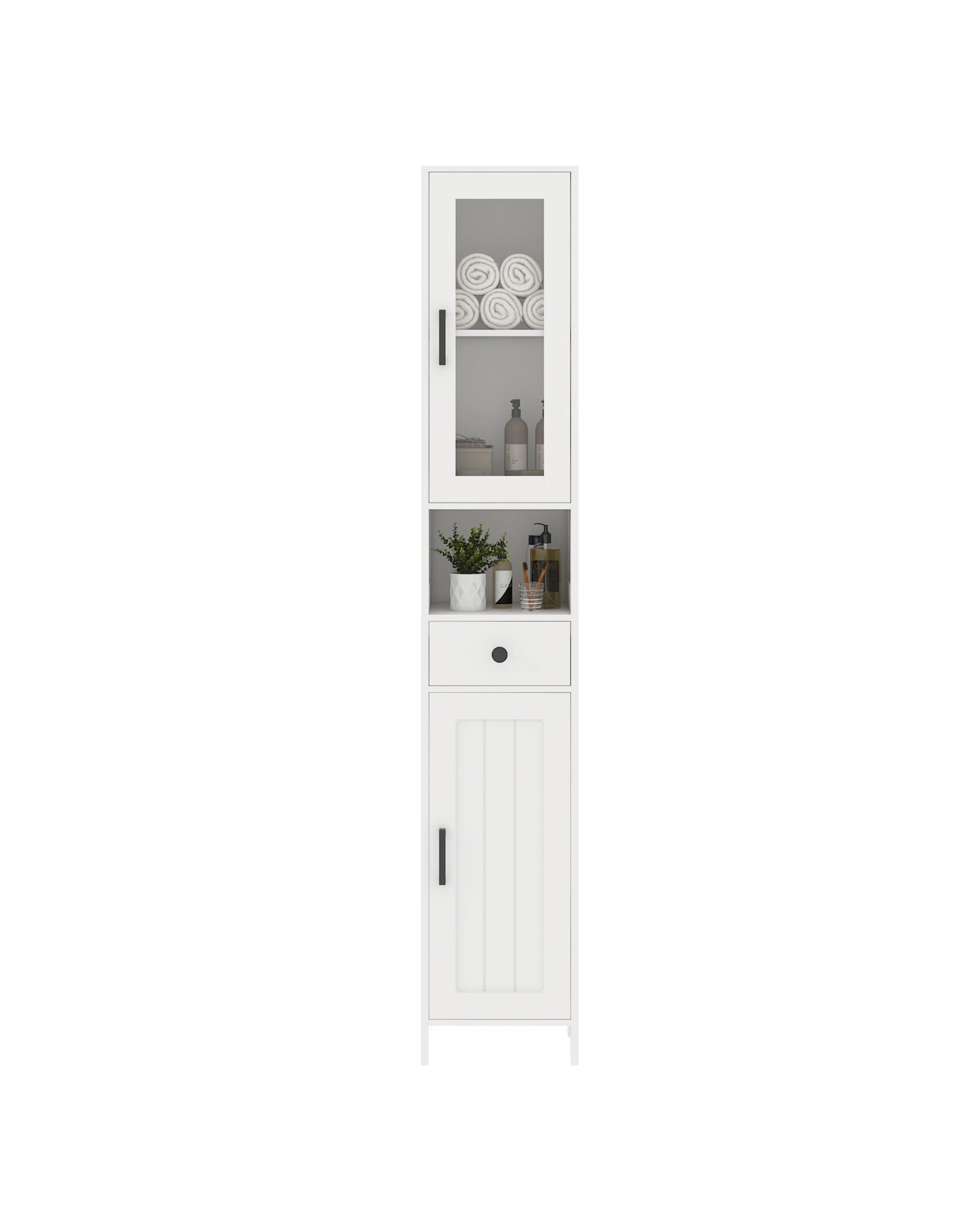 5 Advwin 170cm Tall Slim Storage Cabinet Narrow Storage Cupboard Storage Organizer, 5 of 10