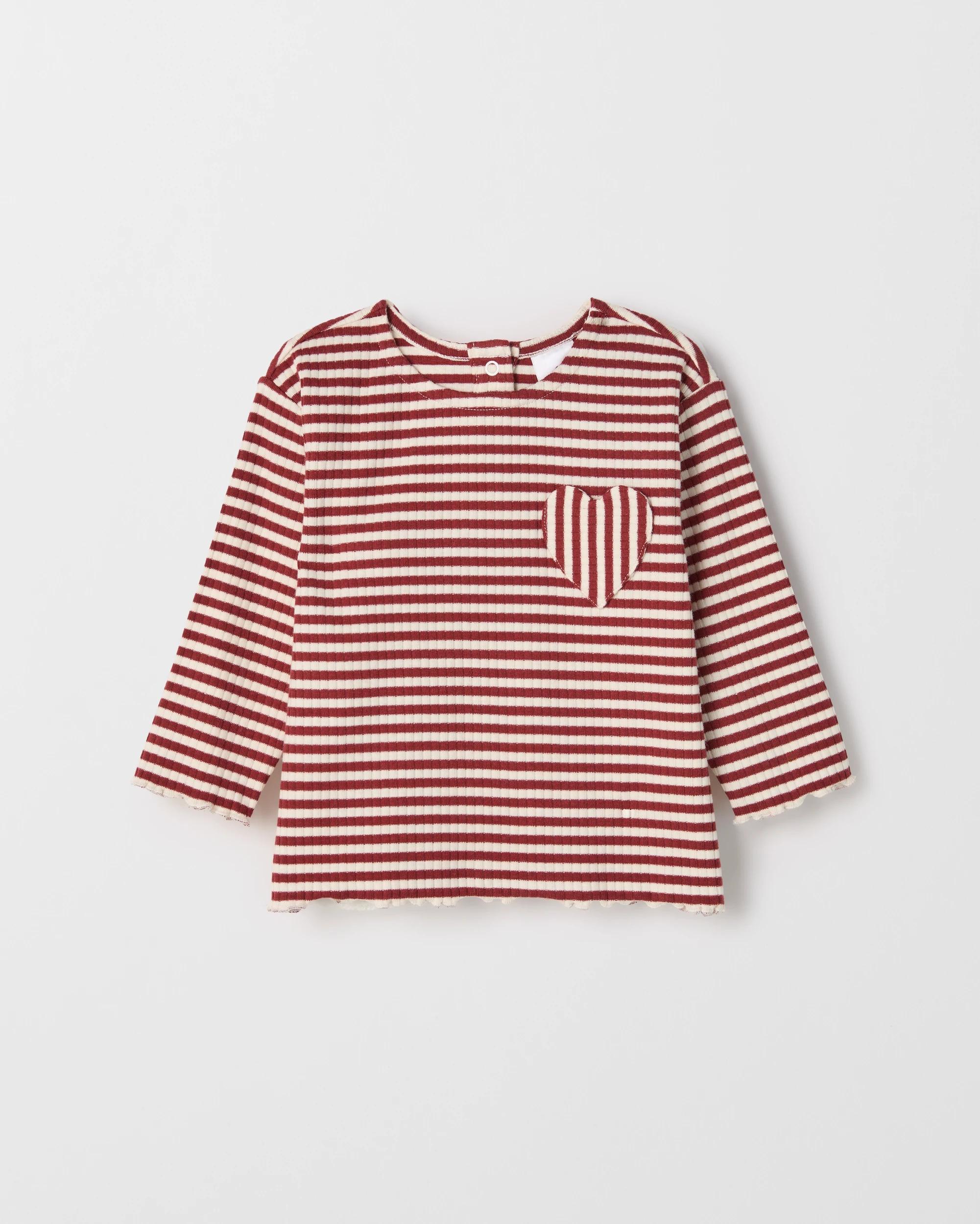 3 Target Baby Baby Organic Cotton 2 Pack Long Sleeve Waffle & Rib T-Shirt CHERRIES, 3 of 4