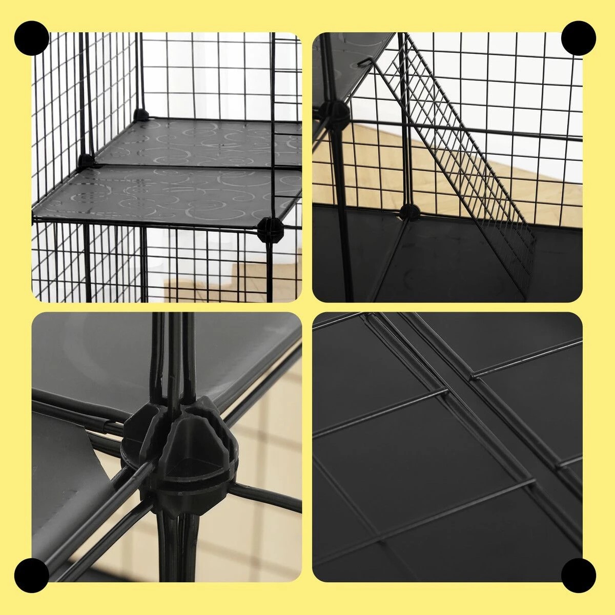 2 Pet Scene 4 Tier Cat Cage Enclosure Crate XL DIY Rabbit, 2 of 2