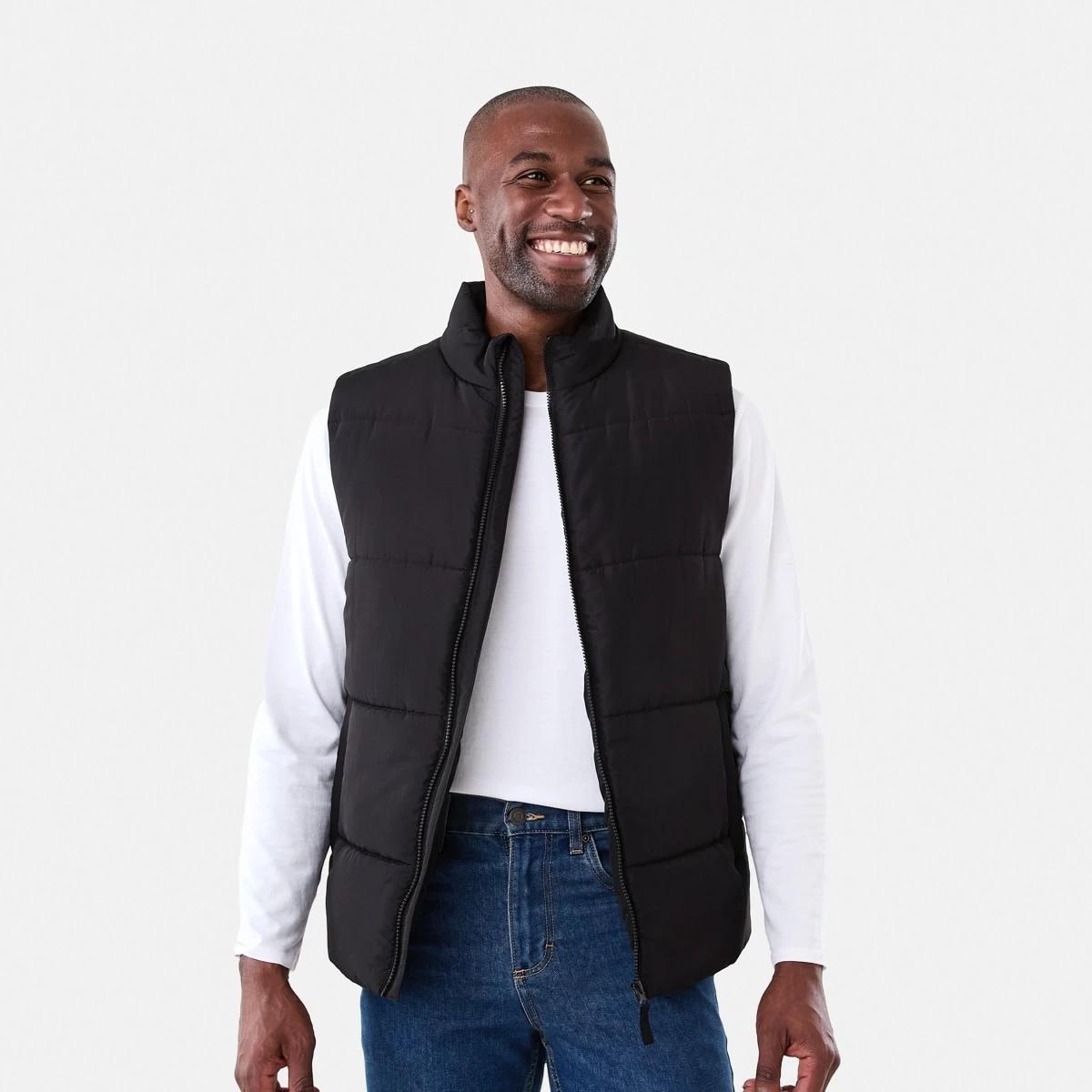 1 Puffer Vest Black, 1 of 7