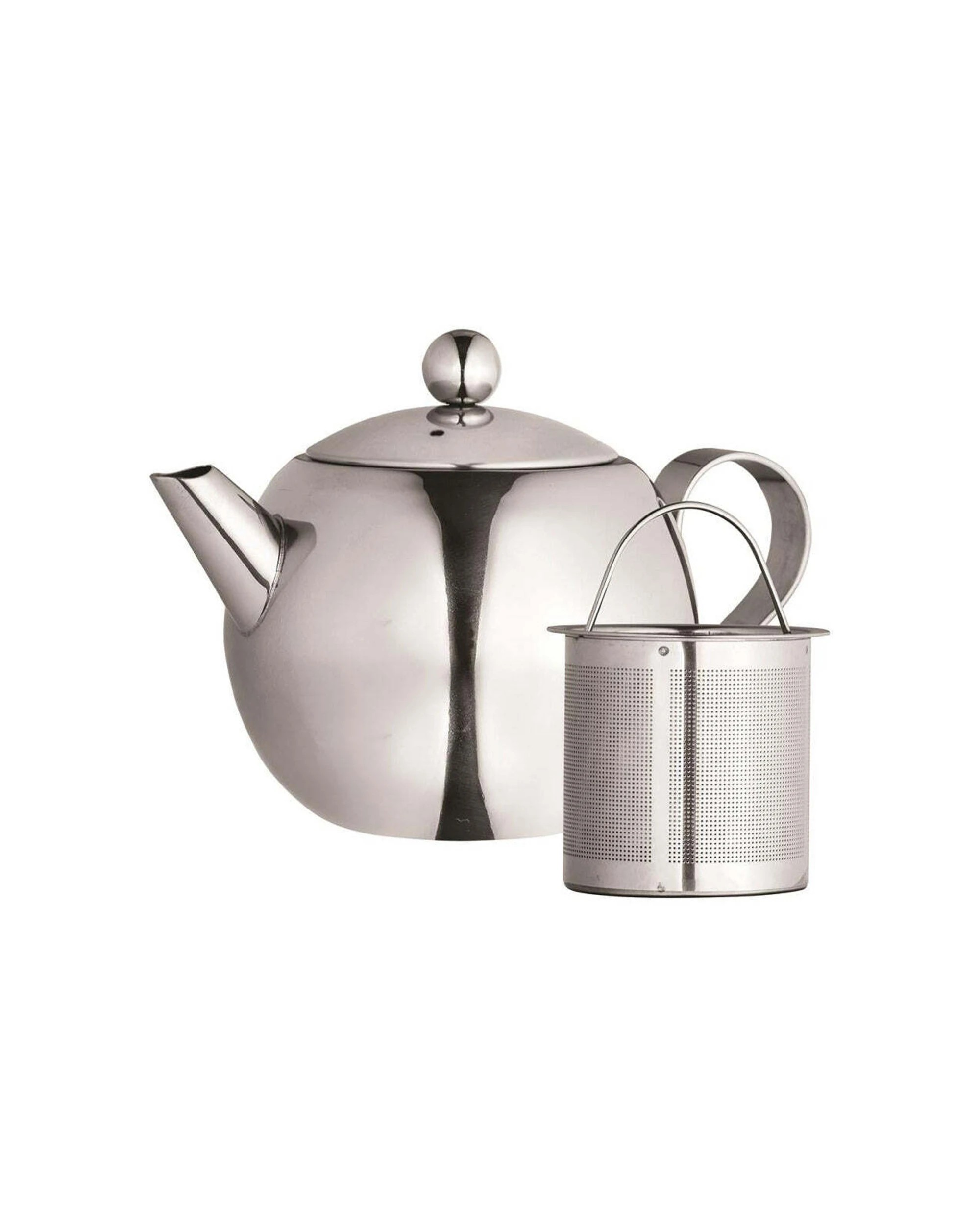 1 Avanti Nouveau 500ml Stainless Steel Teapot With Infuser Dishwasher Safe - Silver, 1 of 1