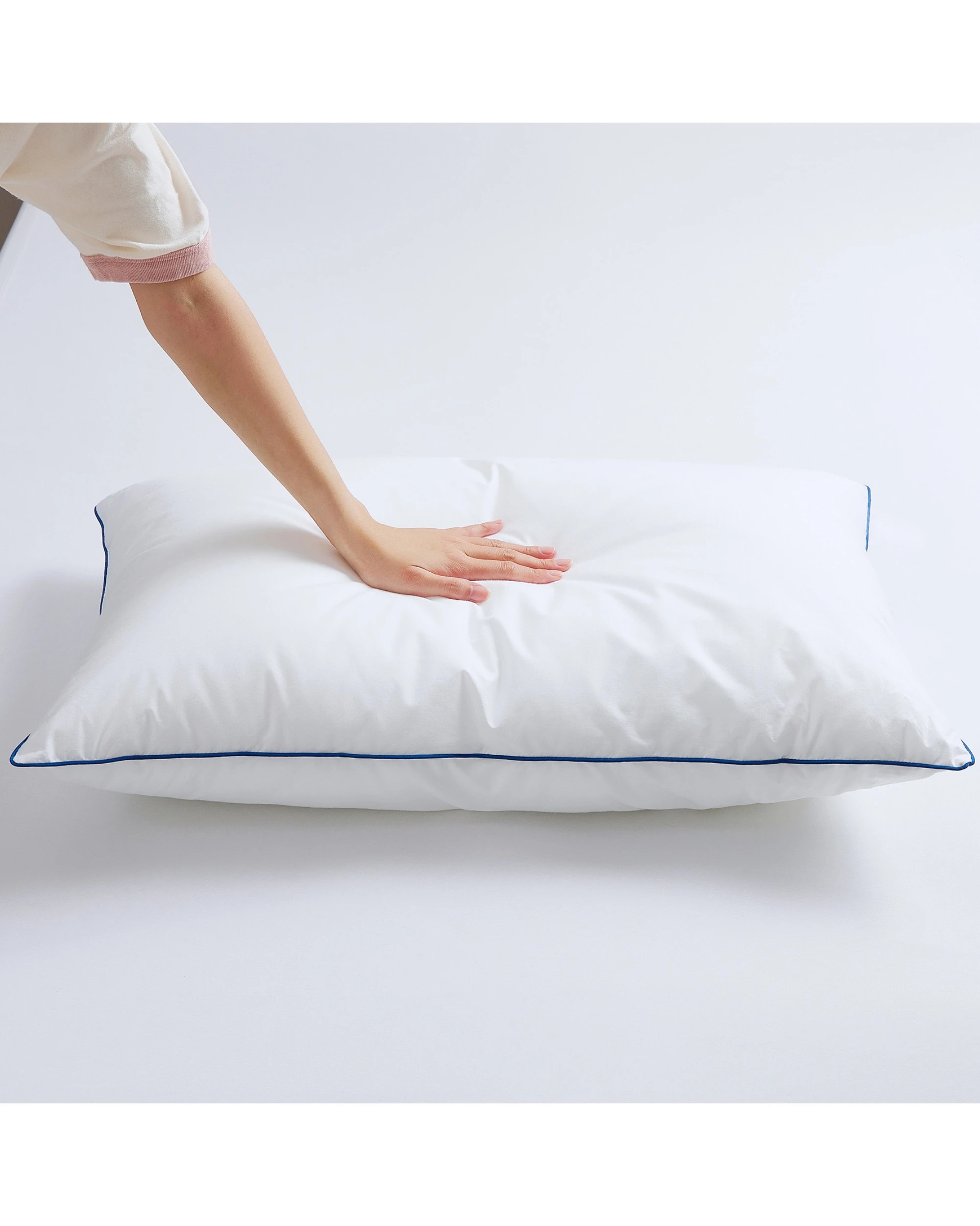 8 Dreamaker Sleep Form Low & Soft Profile Standard Pillow Twin Pack 48x73cm - White, 8 of 10
