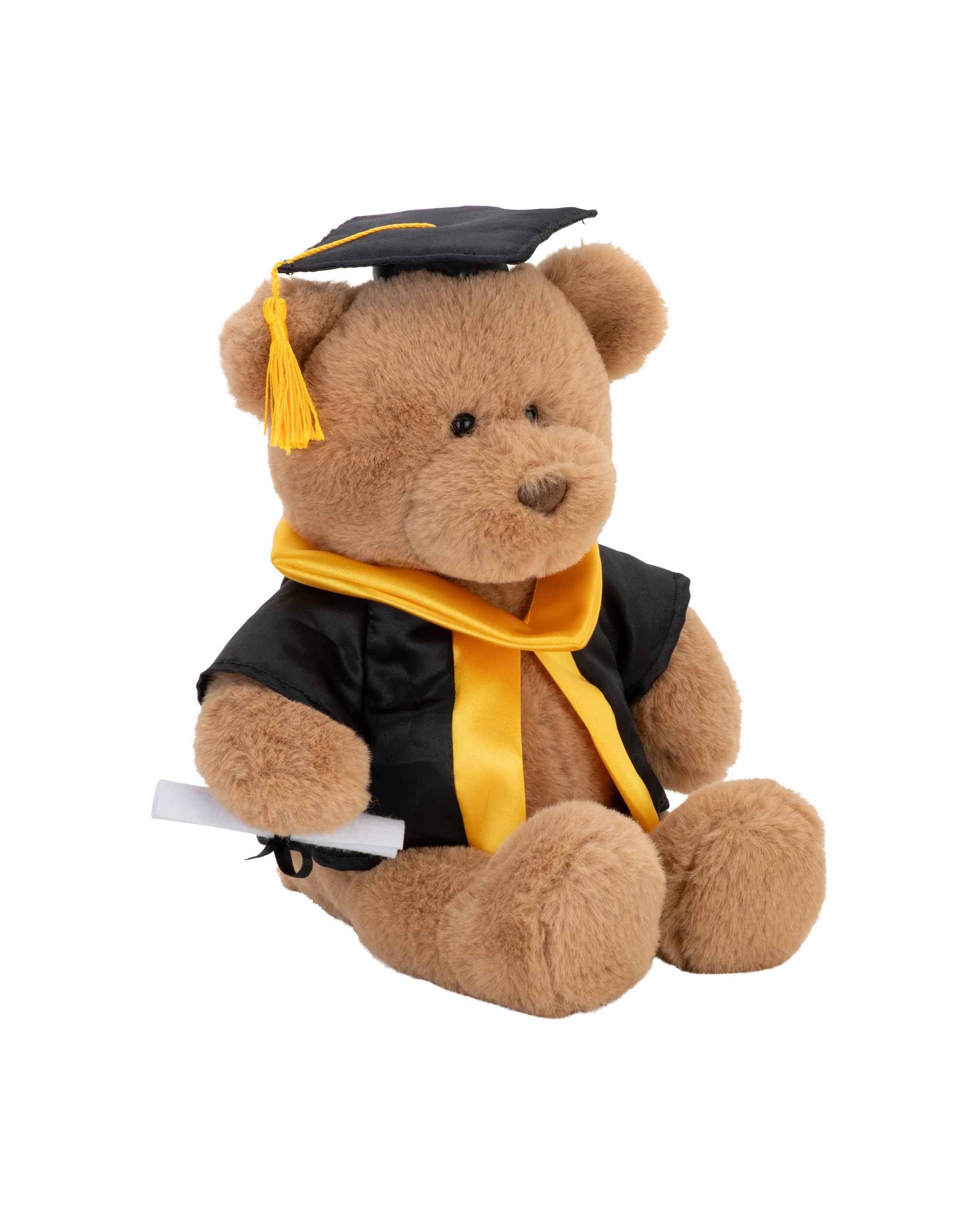 2 With Heart - Graduation Bear with Scroll, Soft Toy, Beige, Large, 24cm H, 2 of 4