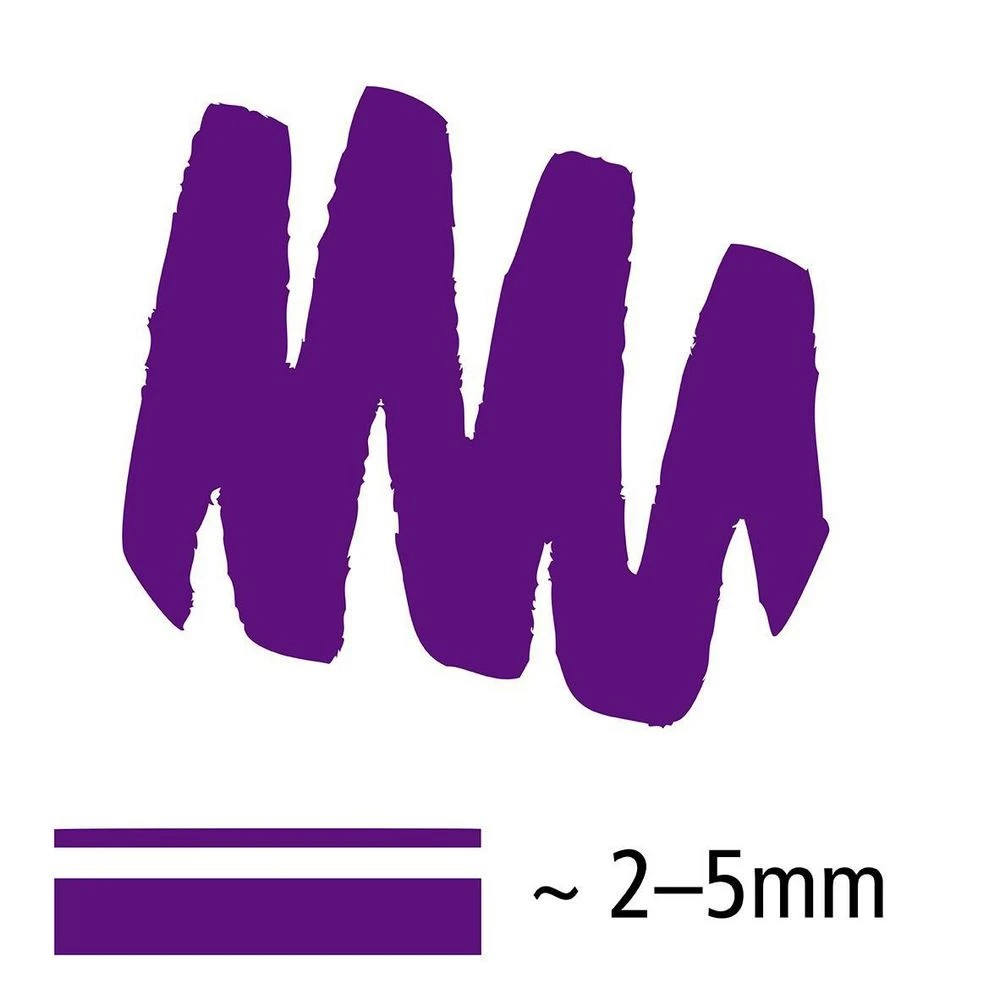 2 Staedtler Lumocolour Permanent Marker Chisel Violet, 2 of 2