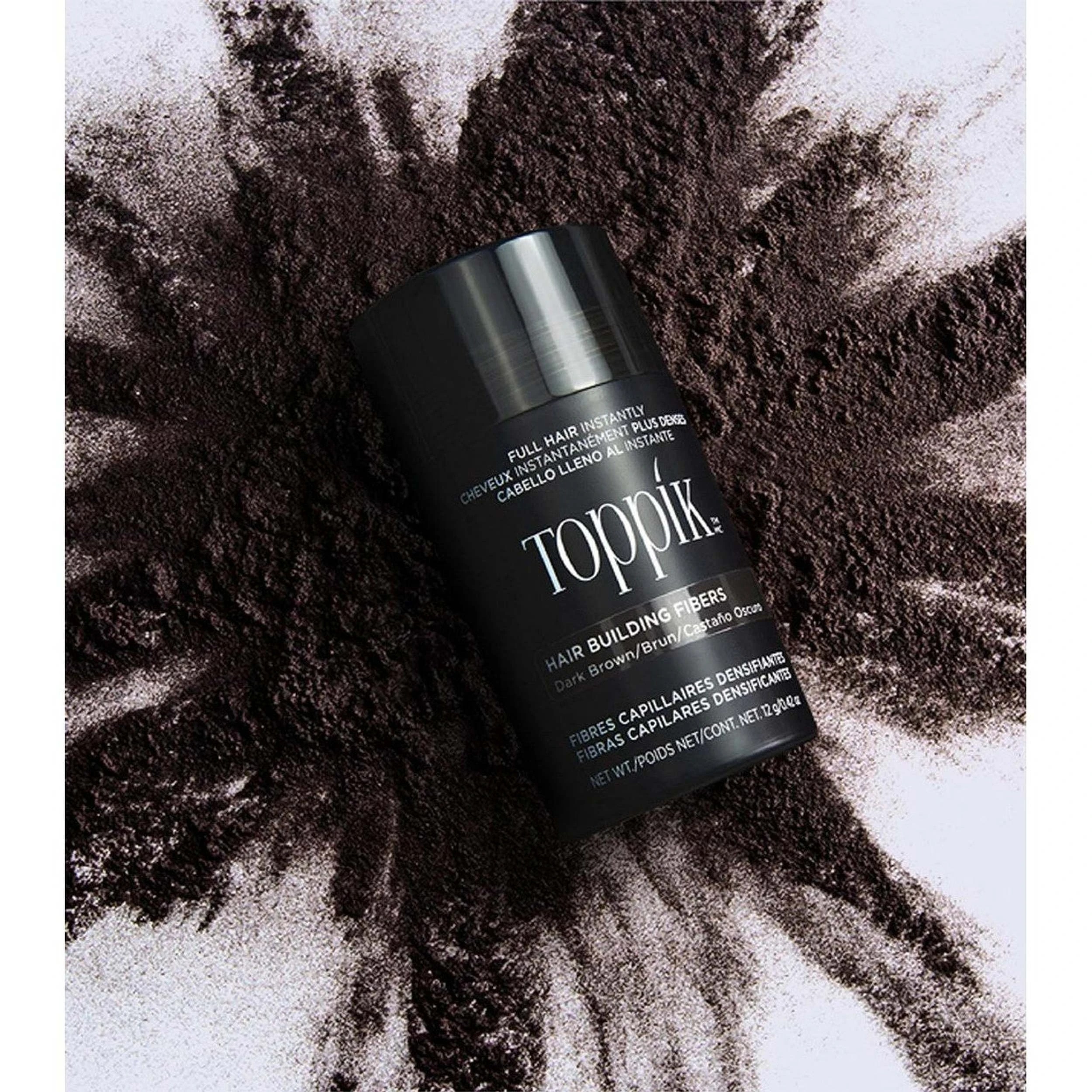 6 Toppik Hair Building Fibers - # Black 12g/0.42oz, 6 of 6
