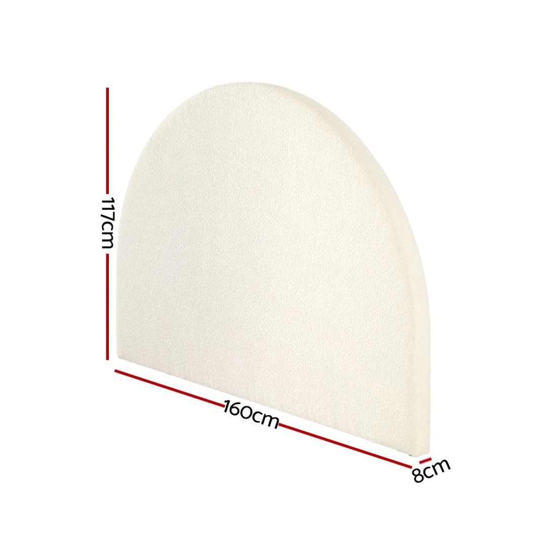 2 Artiss Bed Head Headboard Bed Frame Queen - White, 2 of 7