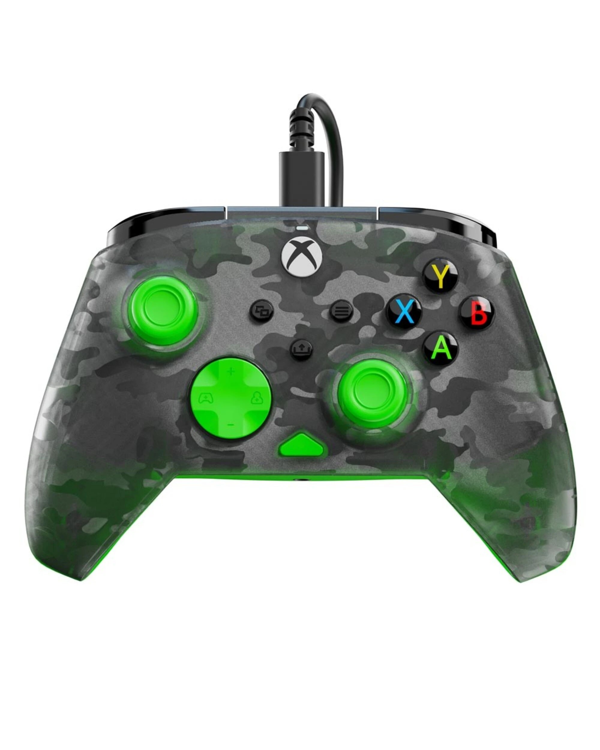 1 Turtle Beach - Rematch Core Wired Controller for Xbox  Ghost Black Camo/Green - Black,Green, 1 of 5