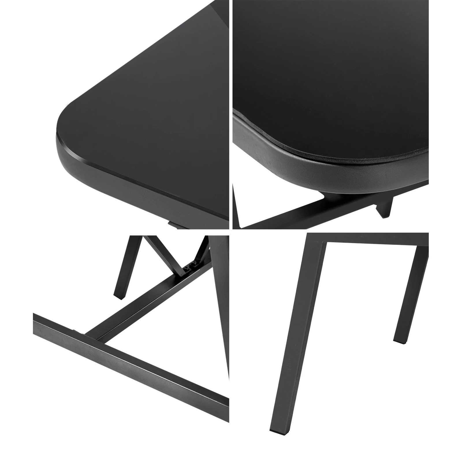 5 Livsip Outdoor Dining Side Table Furniture Lounge Patio Garden Indoor Desk - Grey, 5 of 9