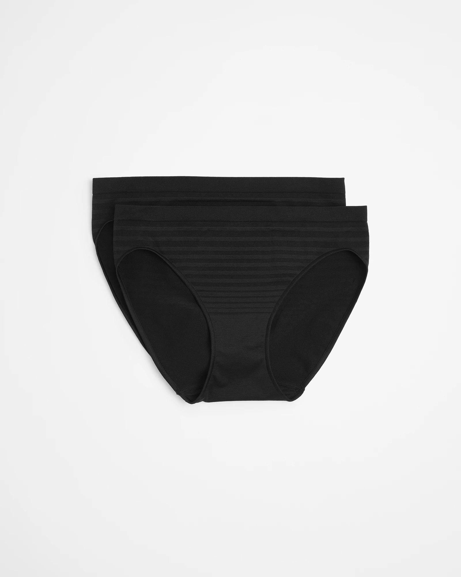 1 Target 2 Pack Matte And Shine Bikini Briefs BLACK, 1 of 4