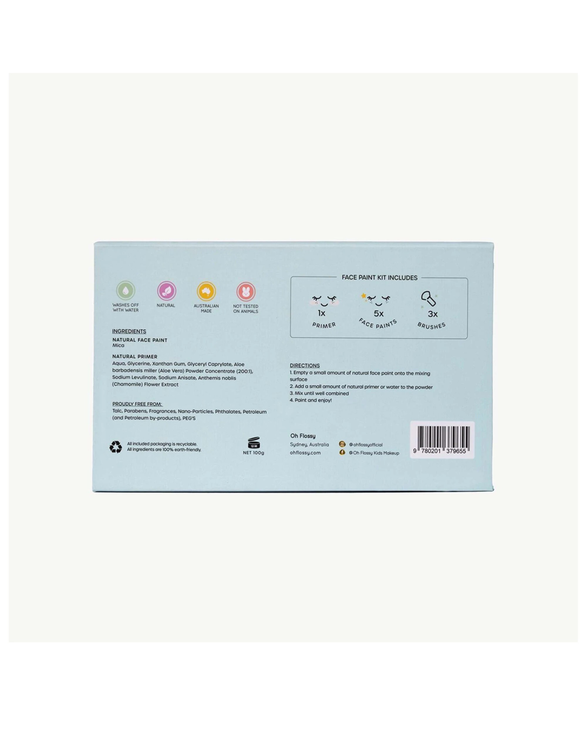 5 OH FLOSSY 9pc Wild Wonders Face Paint Brush And Primer Set - Multi, 5 of 8