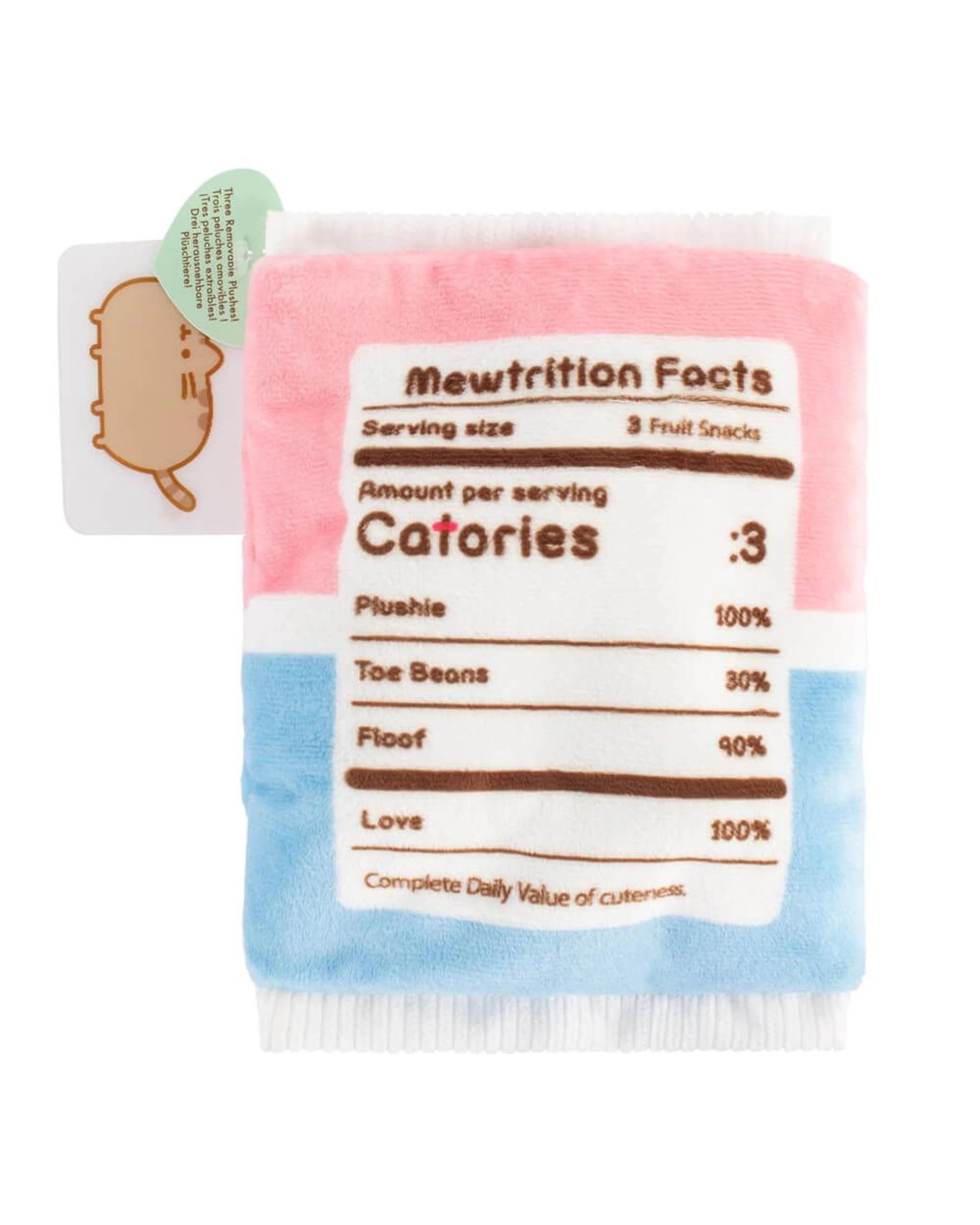 4 Pusheen Fruit Snacks in a Plush Bag, 4 of 4