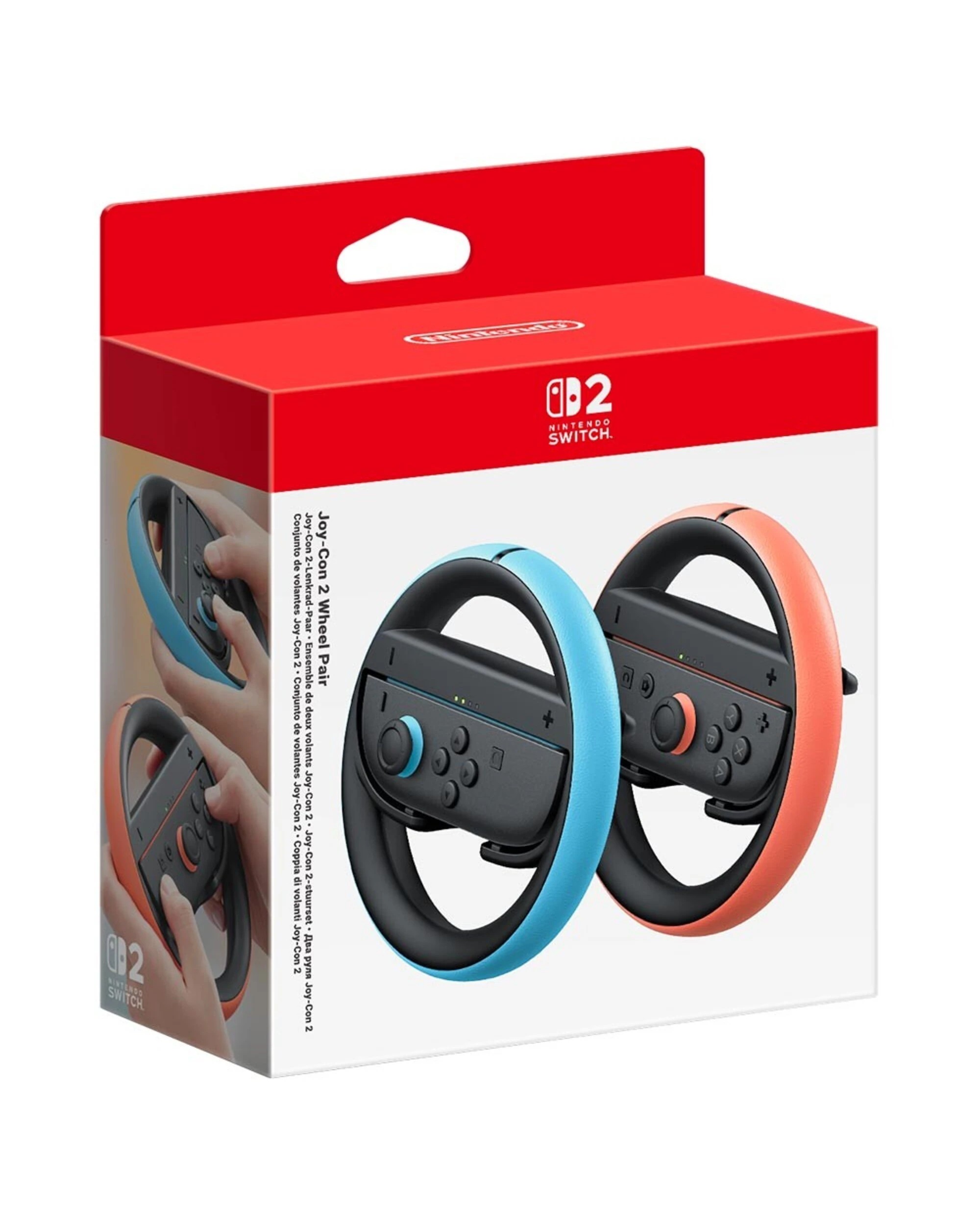 1 Nintendo Switch Joy-Con 2 Wheel Accessory 2-Pack - Blue,Red, 1 of 5