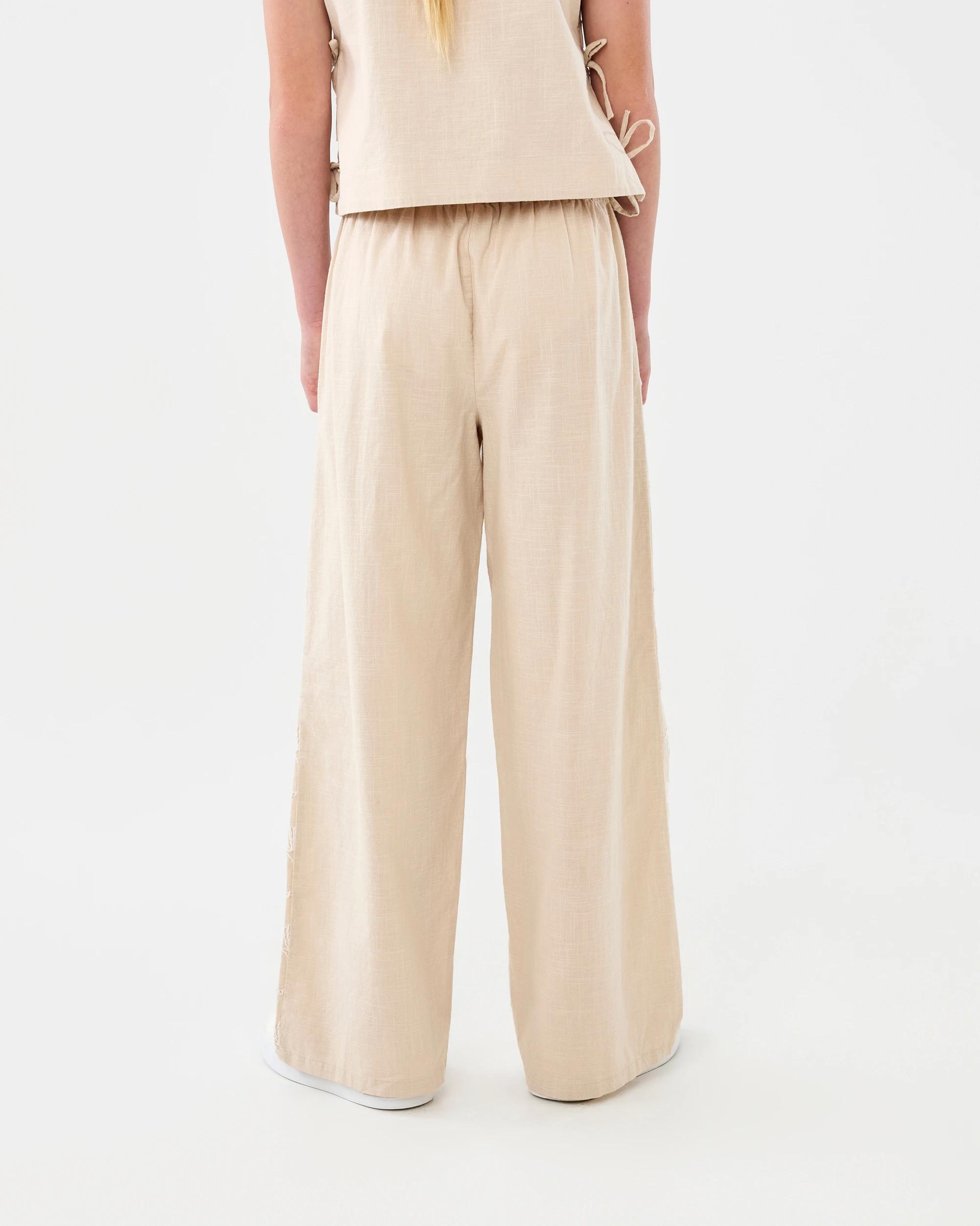 2 Wide Leg Detail Pants Pmc Chalk, 2 of 5