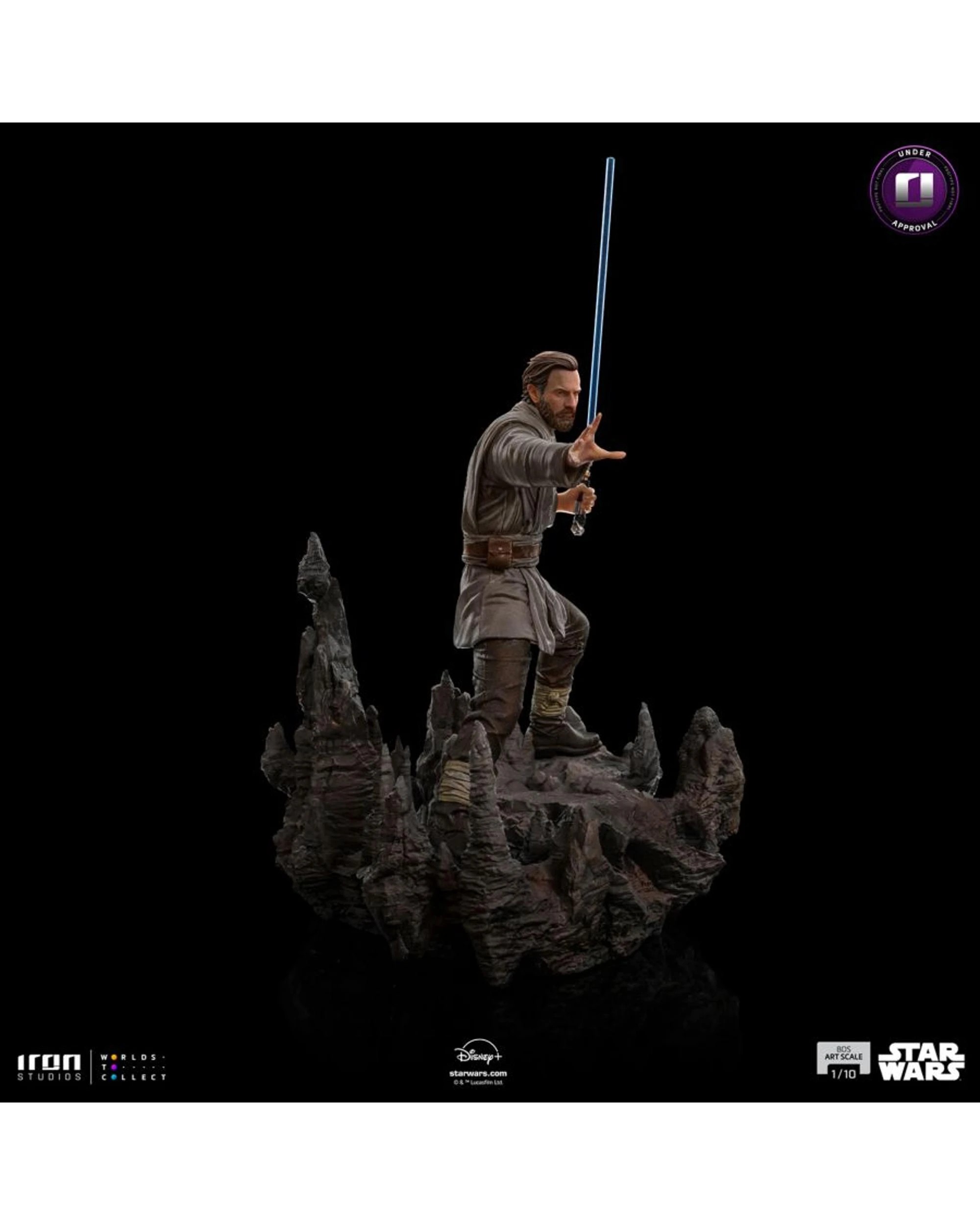 6 Iron Studios Star Wars Obi-Wan Obi-Wan Kenobi 1:10 Scale Statue, 6 of 10