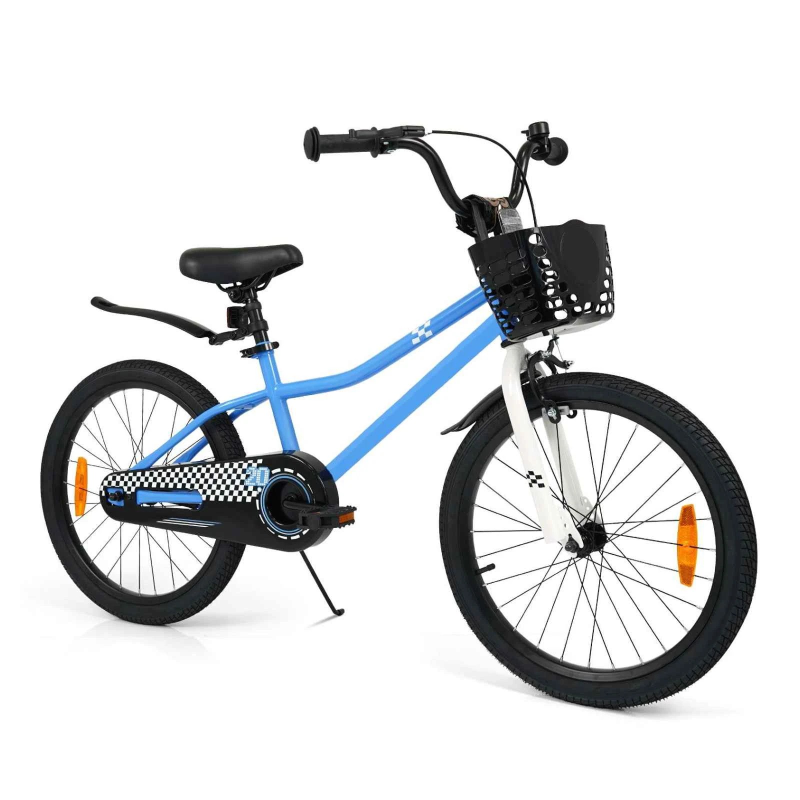 1 Costway 50CM Bike Dual Brake Bicycle w/Kickstand Adjustable Handlebar & Saddle Removable Basket, 1 of 1