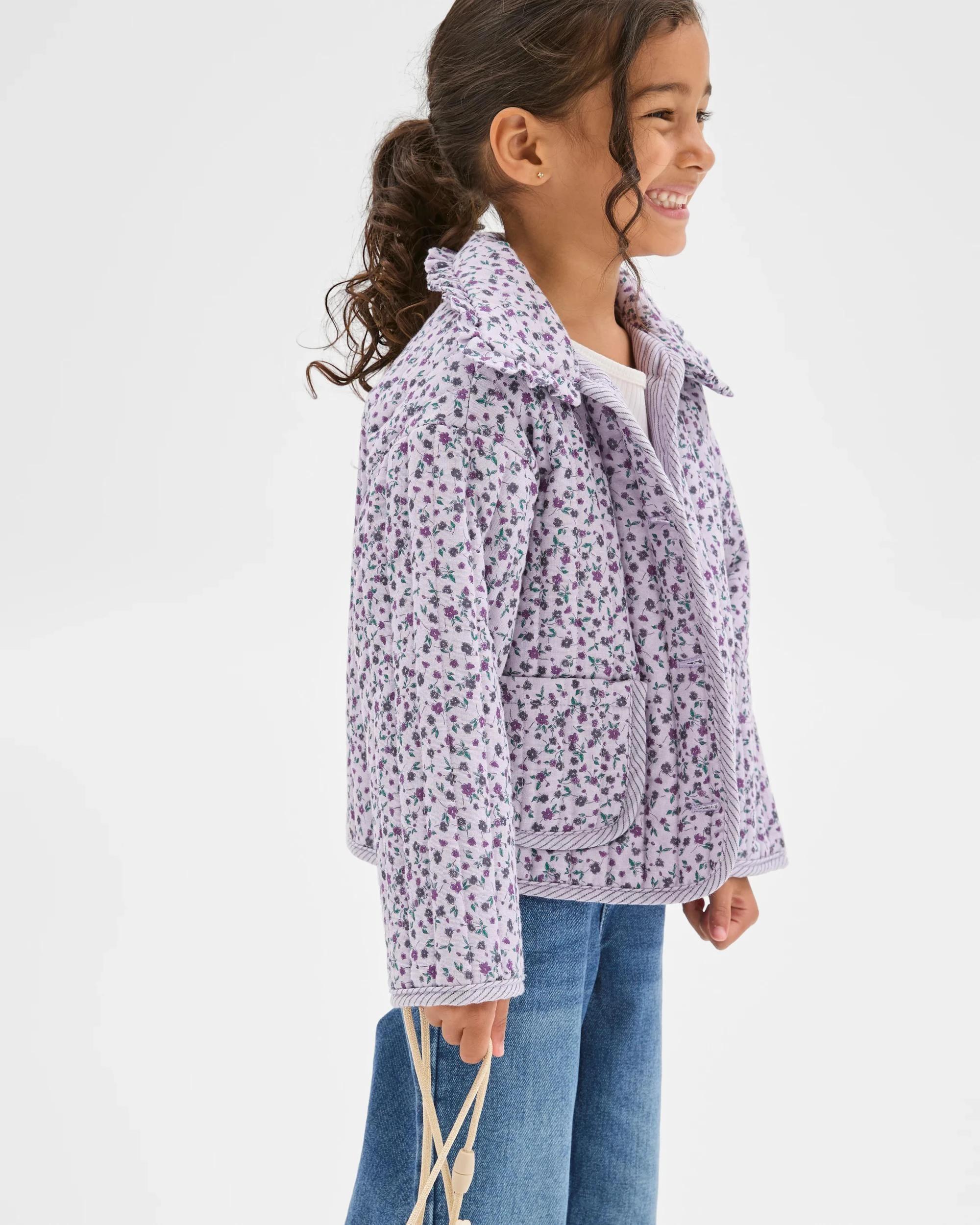 2 Target Kids Australian Cotton Quilted Jacket PURPLE, 2 of 6