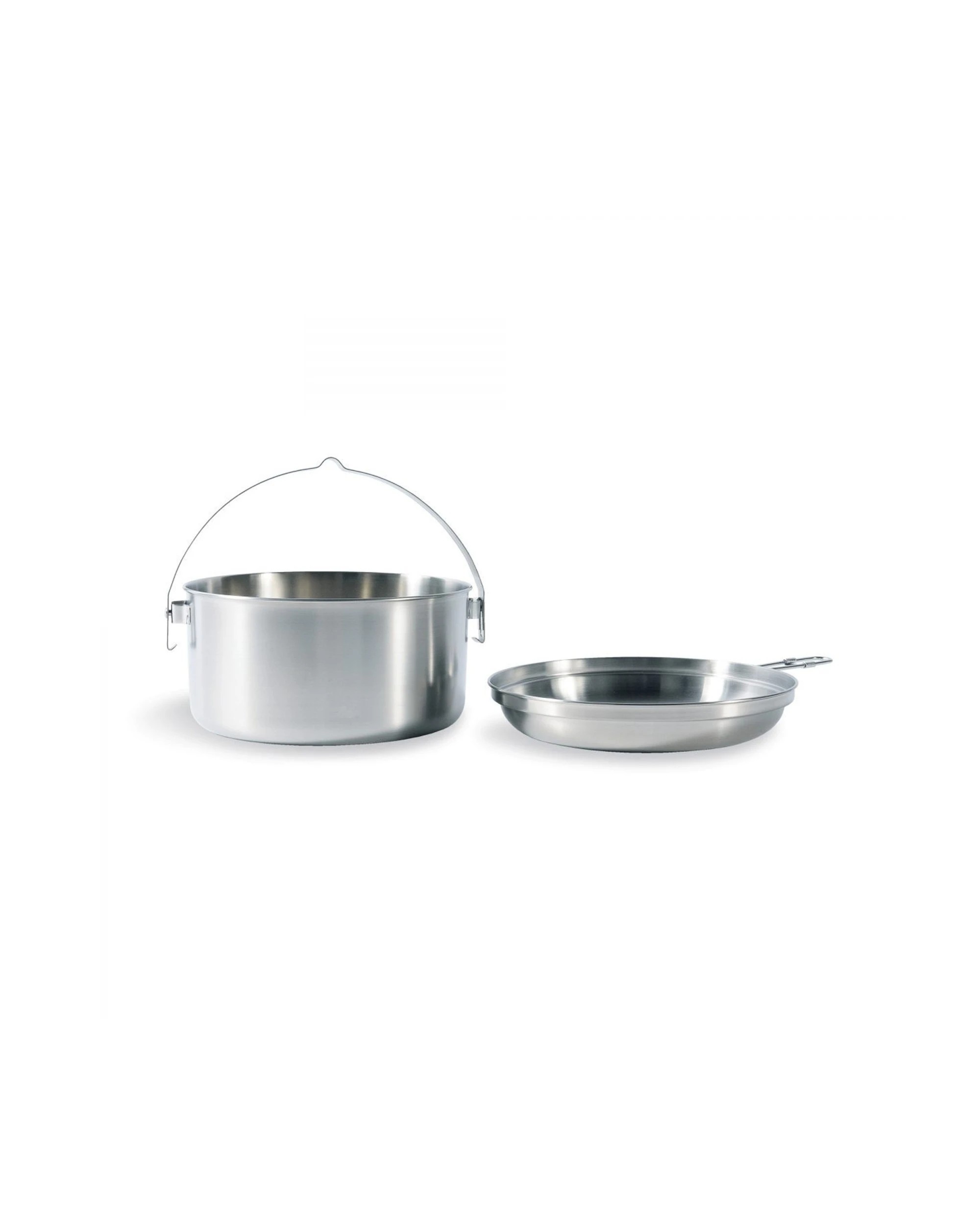 1 Tatonka Kettle Camping Pot And Pan Set 4.0L Stainless Steel Food Safe Robust - Silver, 1 of 2