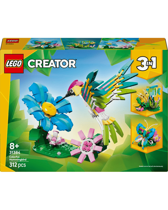 LEGO Creator 3 in 1 Wild Animals: Colourful Hummingbird 31384
