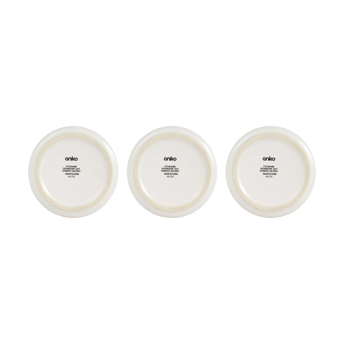 5 Set of 3 Off White Canisters with Acacia Lids, 5 of 7