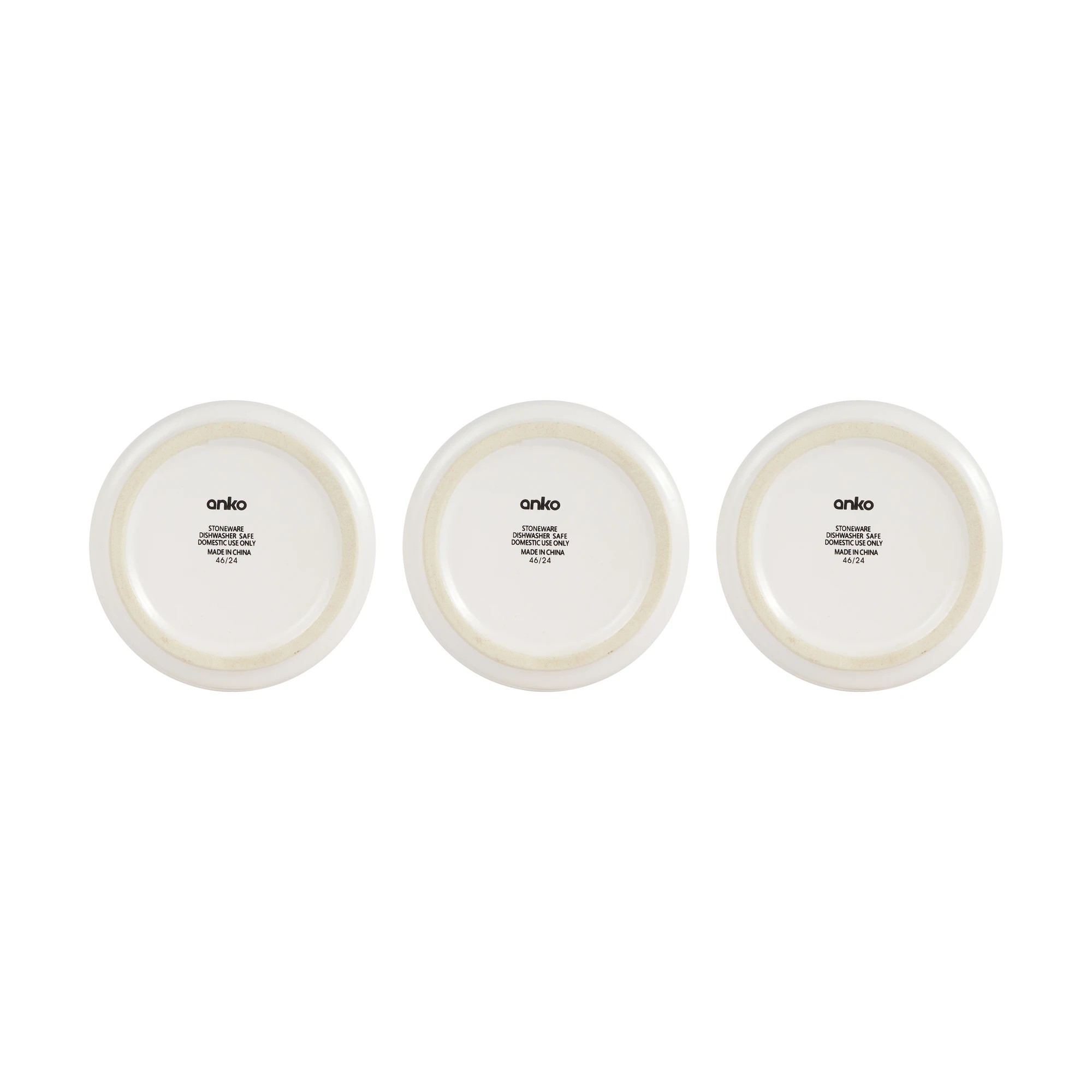 5 Set of 3 Off White Canisters with Acacia Lids, 5 of 7