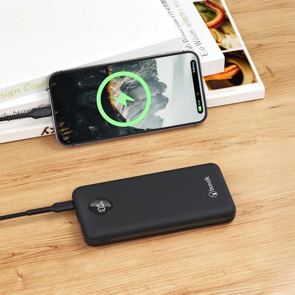 7 Bonelk Mini Pro Power Bank 20k mAh Black, 7 of 7