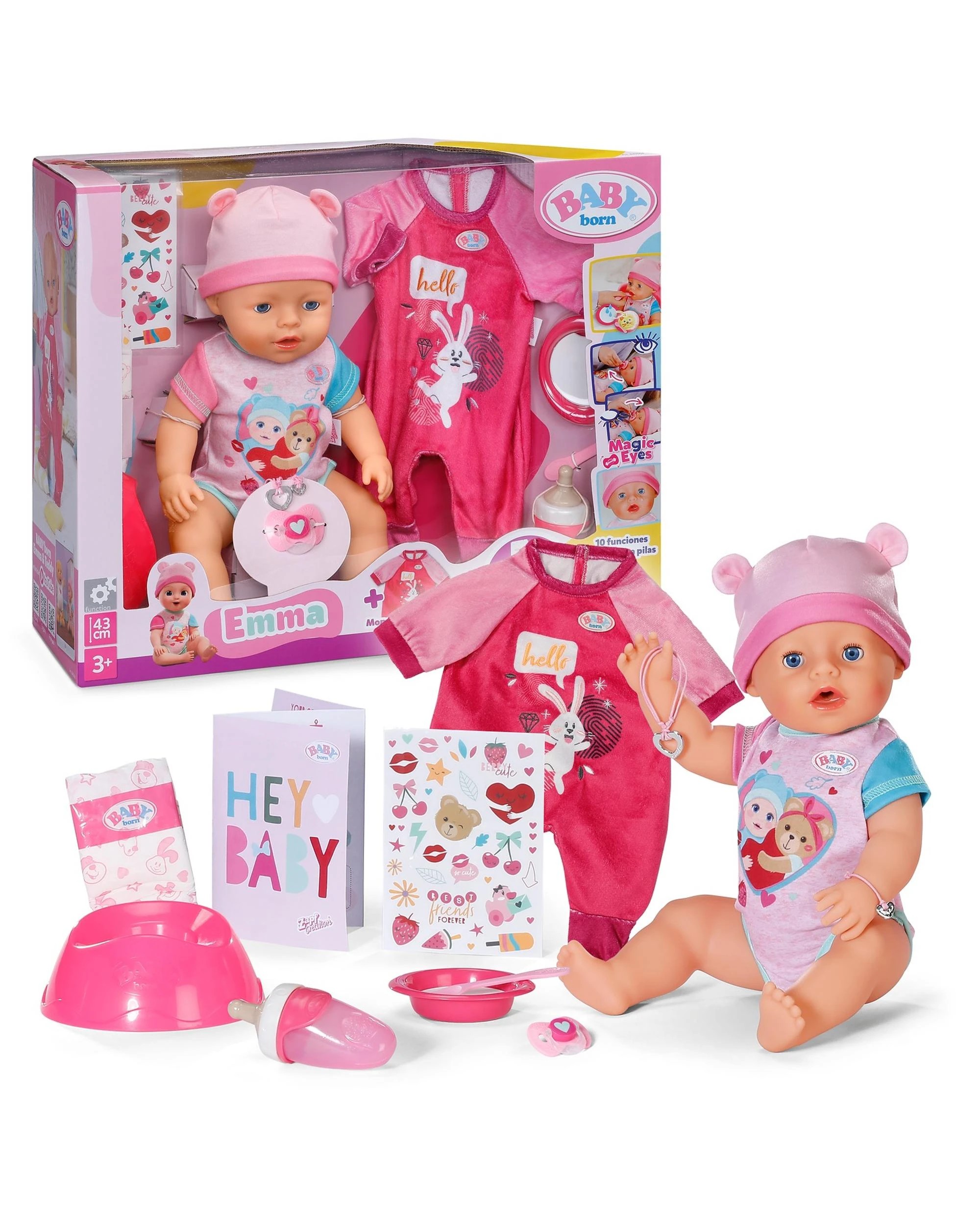 1 Baby Born Emma with Onesie 43cm Doll, 1 of 9